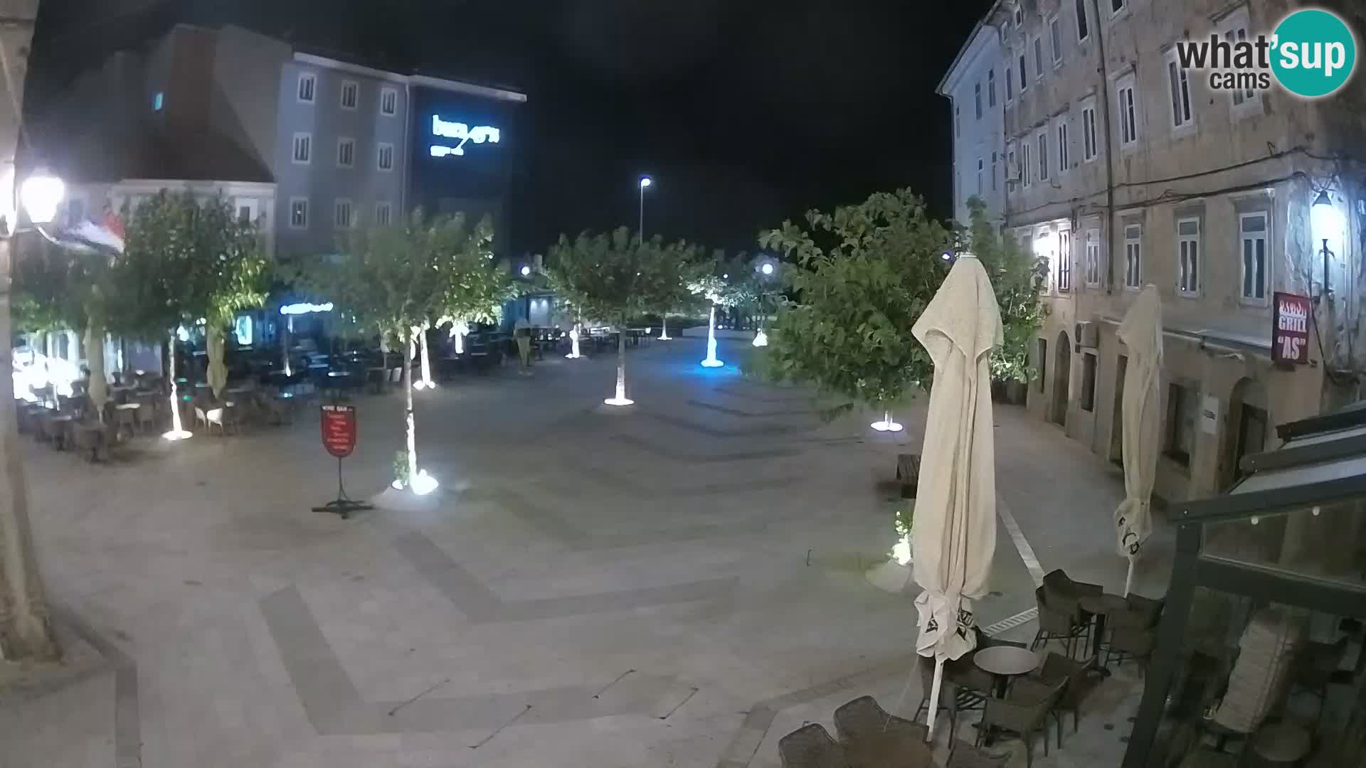 Center of Senj city – Pavlin square – Live Cam Dalmatia