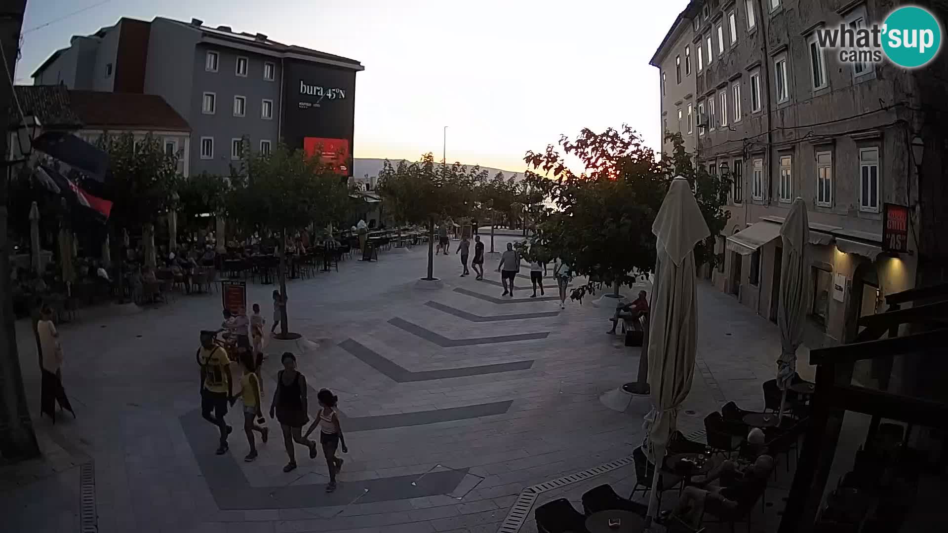 Centre de la ville de Senj – Place Pavlin – Live Cam Dalmatie