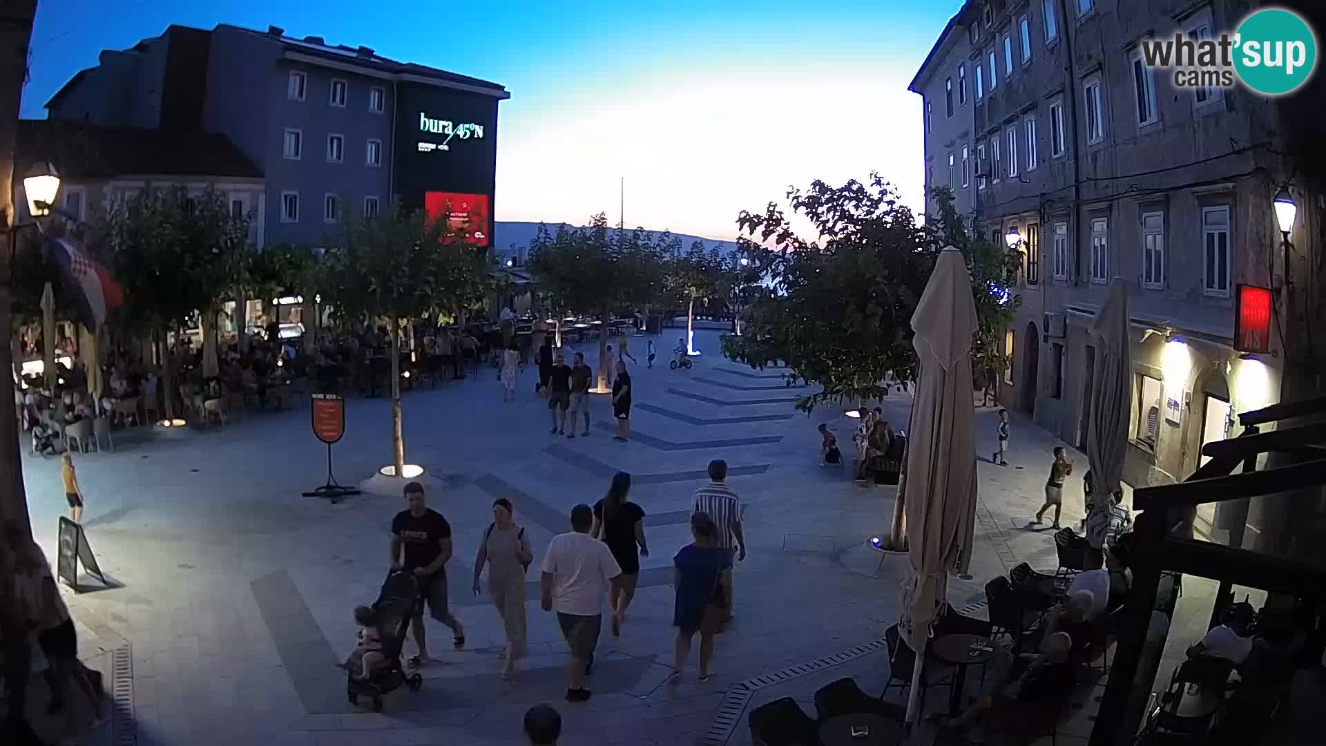 Center of Senj city – Pavlin square – Live Cam Dalmatia