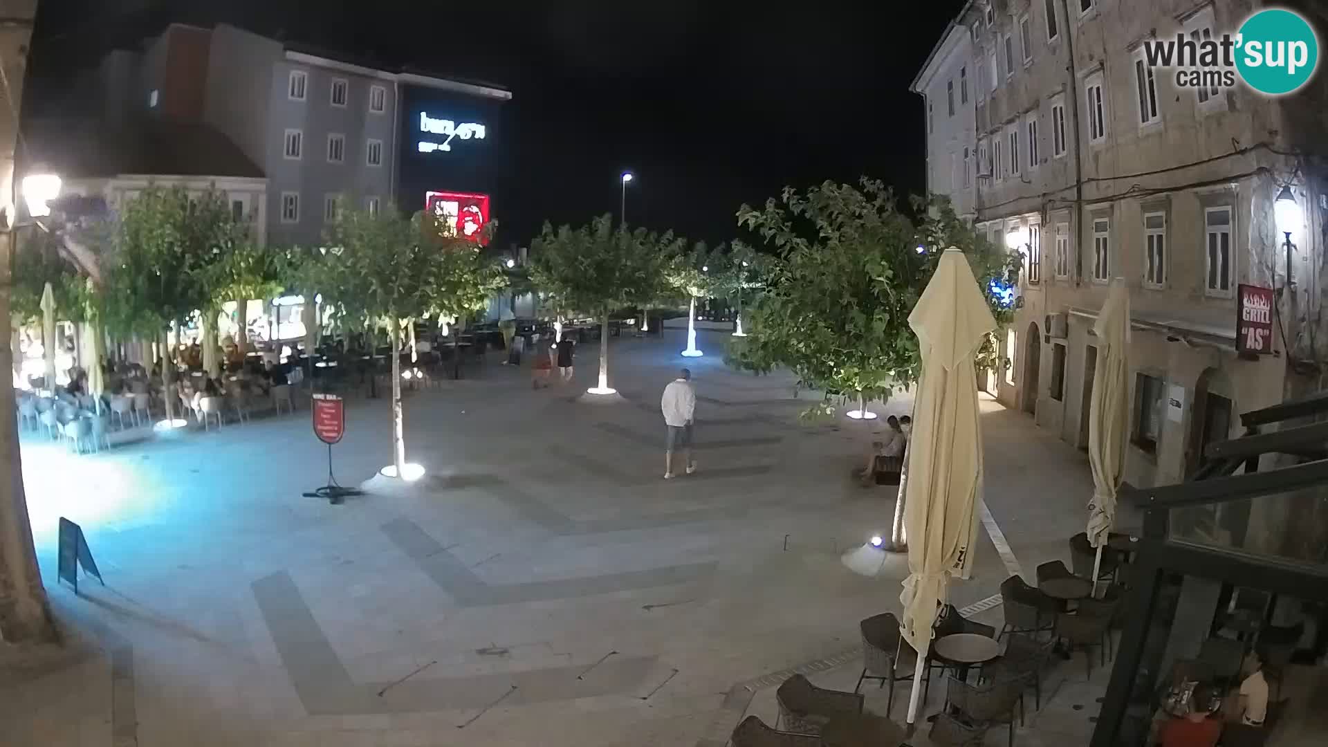 Zentrum der Stadt Senj – Pavlin platz – Live Cam Dalmatia