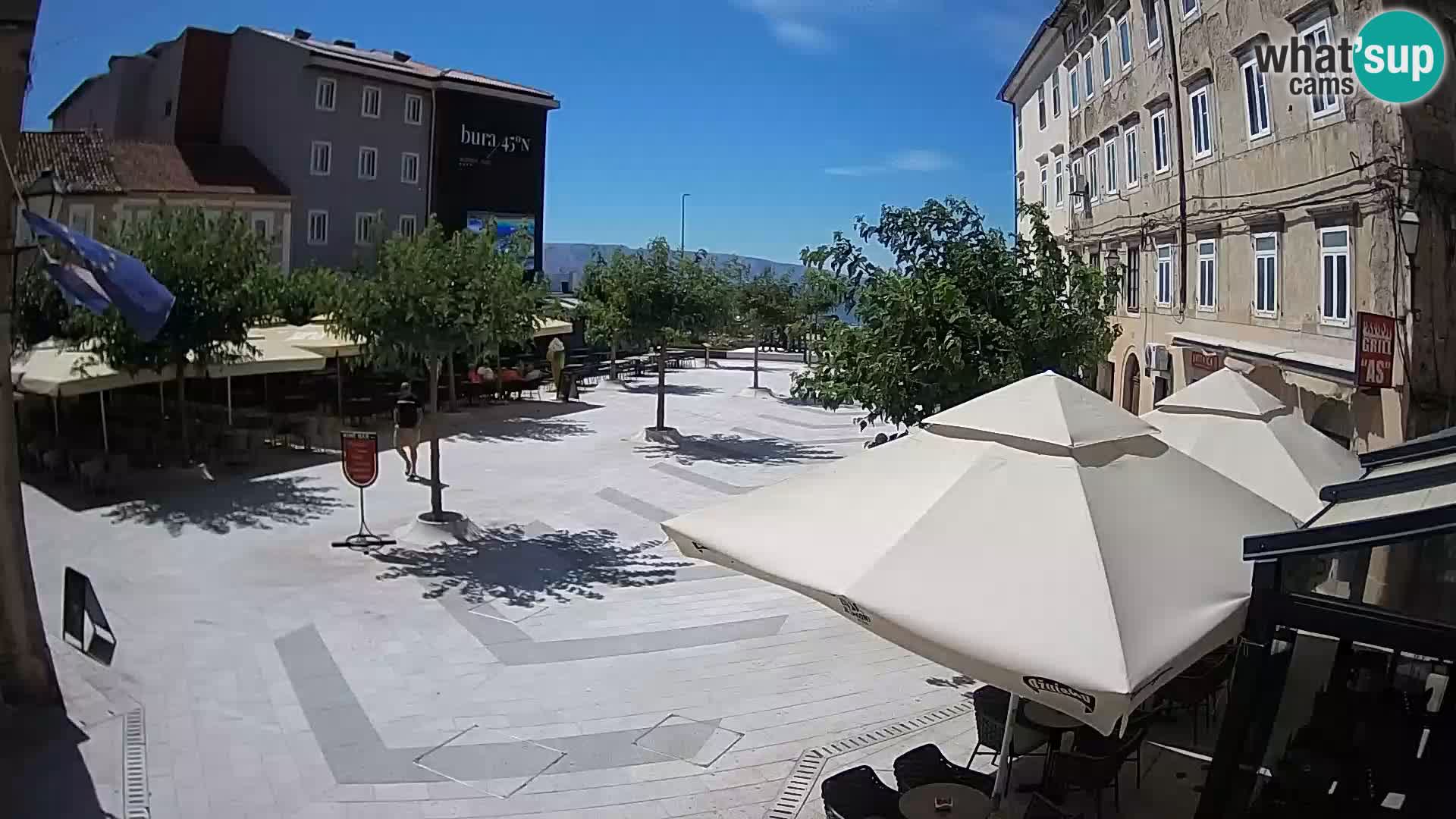 Centre de la ville de Senj – Place Pavlin – Live Cam Dalmatie