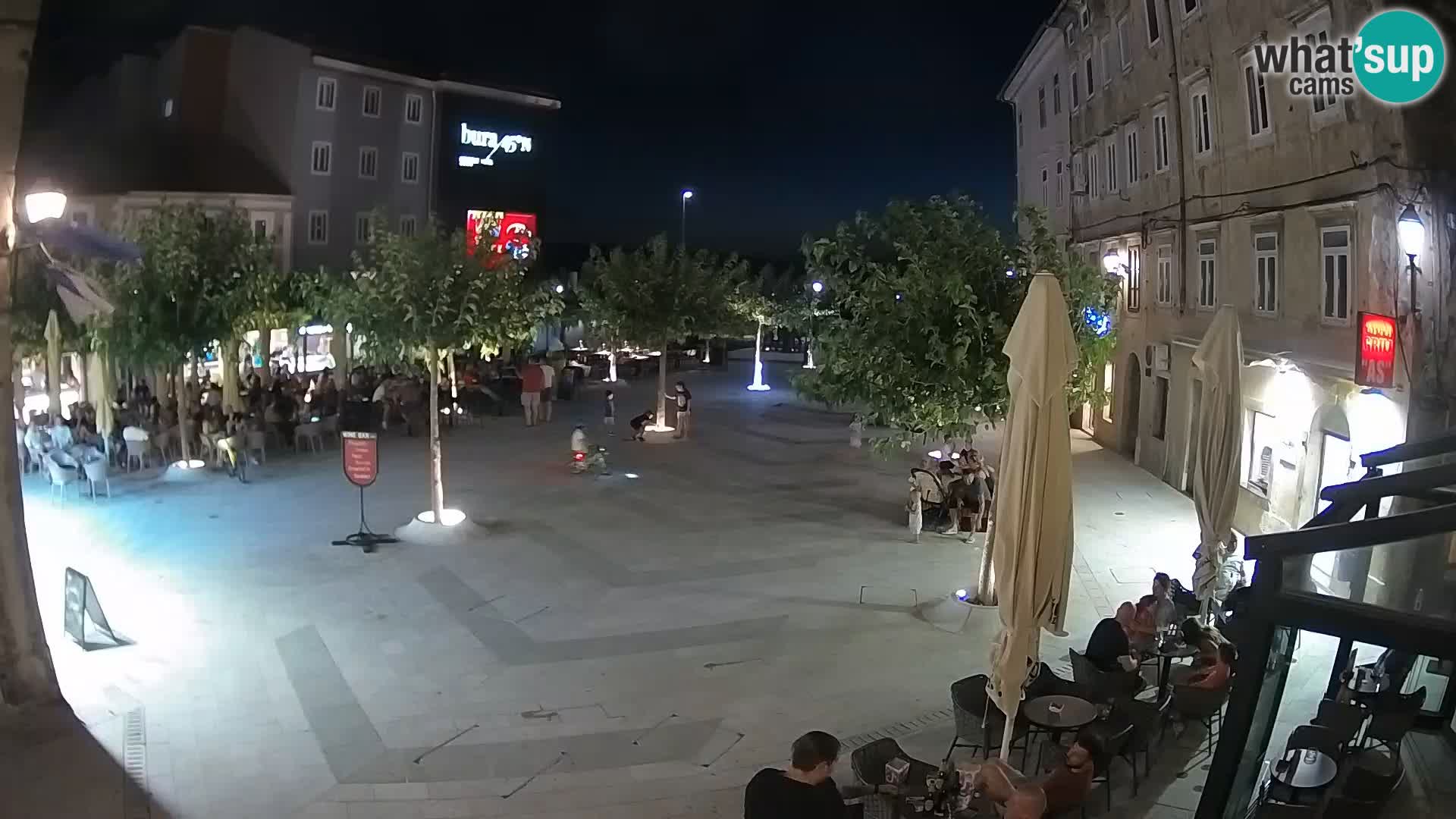 Center of Senj city – Pavlin square – Live Cam Dalmatia