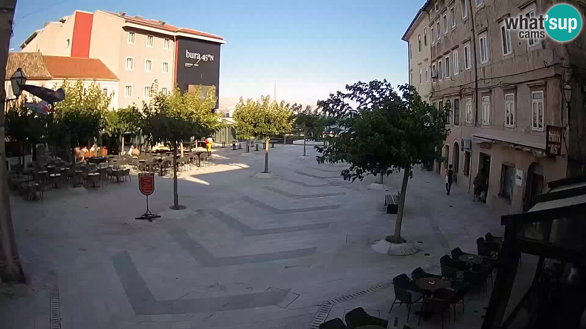 Centre de la ville de Senj – Place Pavlin – Live Cam Dalmatie