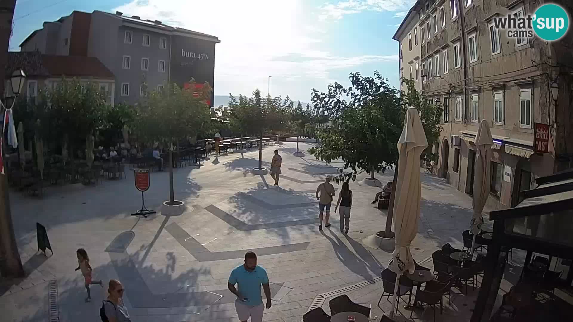 Center of Senj city – Pavlin square – Live Cam Dalmatia
