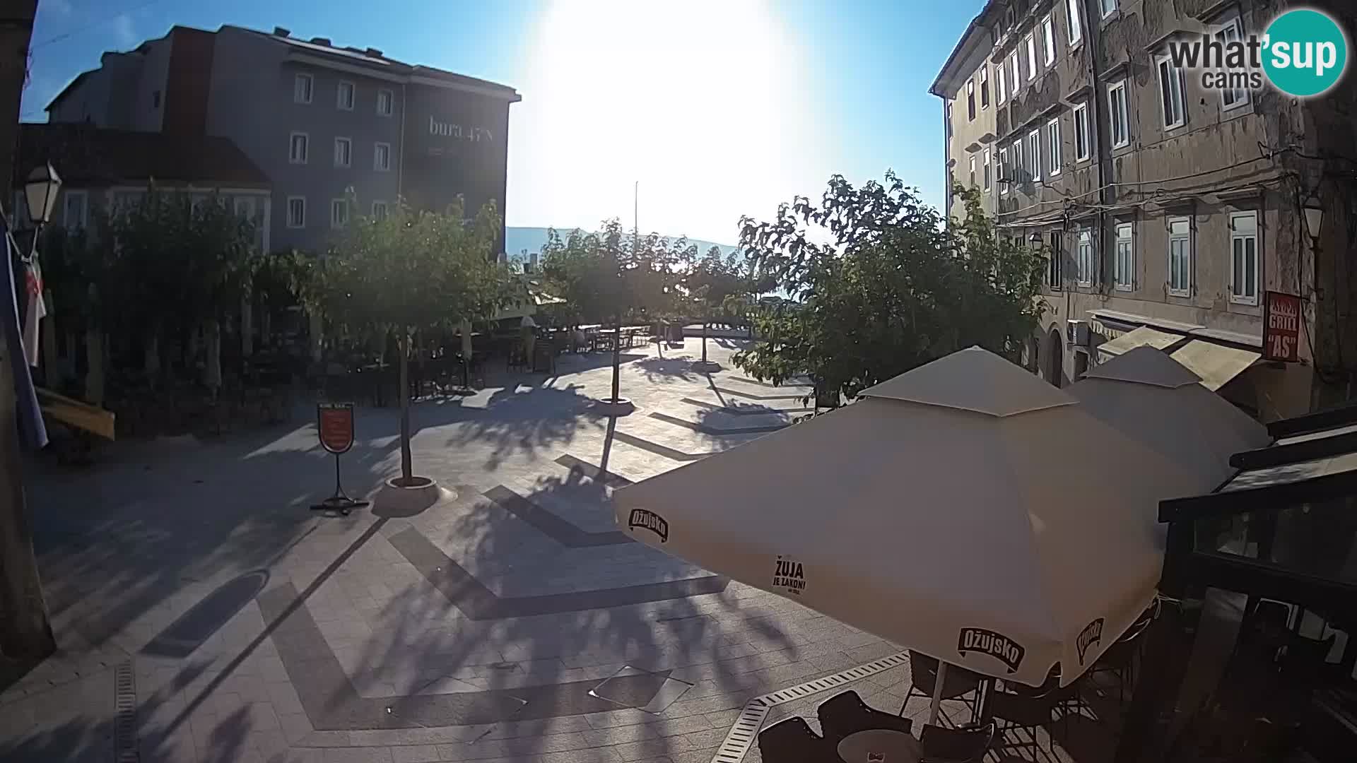 Center of Senj city – Pavlin square – Live Cam Dalmatia