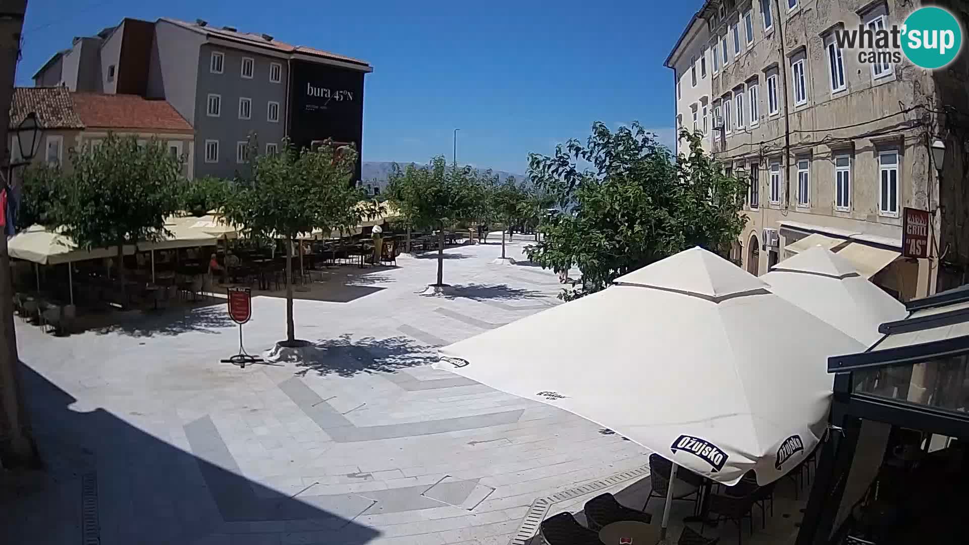 Centro della città di Senj – Piazza Pavlin – Live Cam Dalmazia