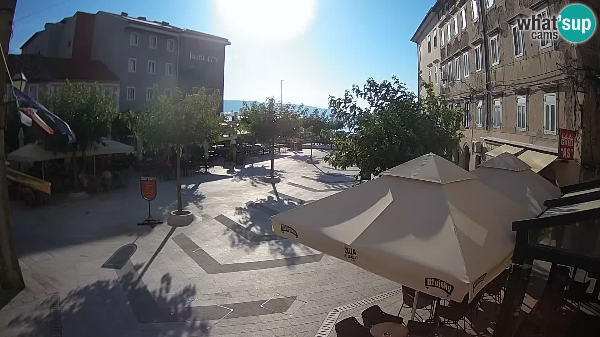 Centre de la ville de Senj – Place Pavlin – Live Cam Dalmatie