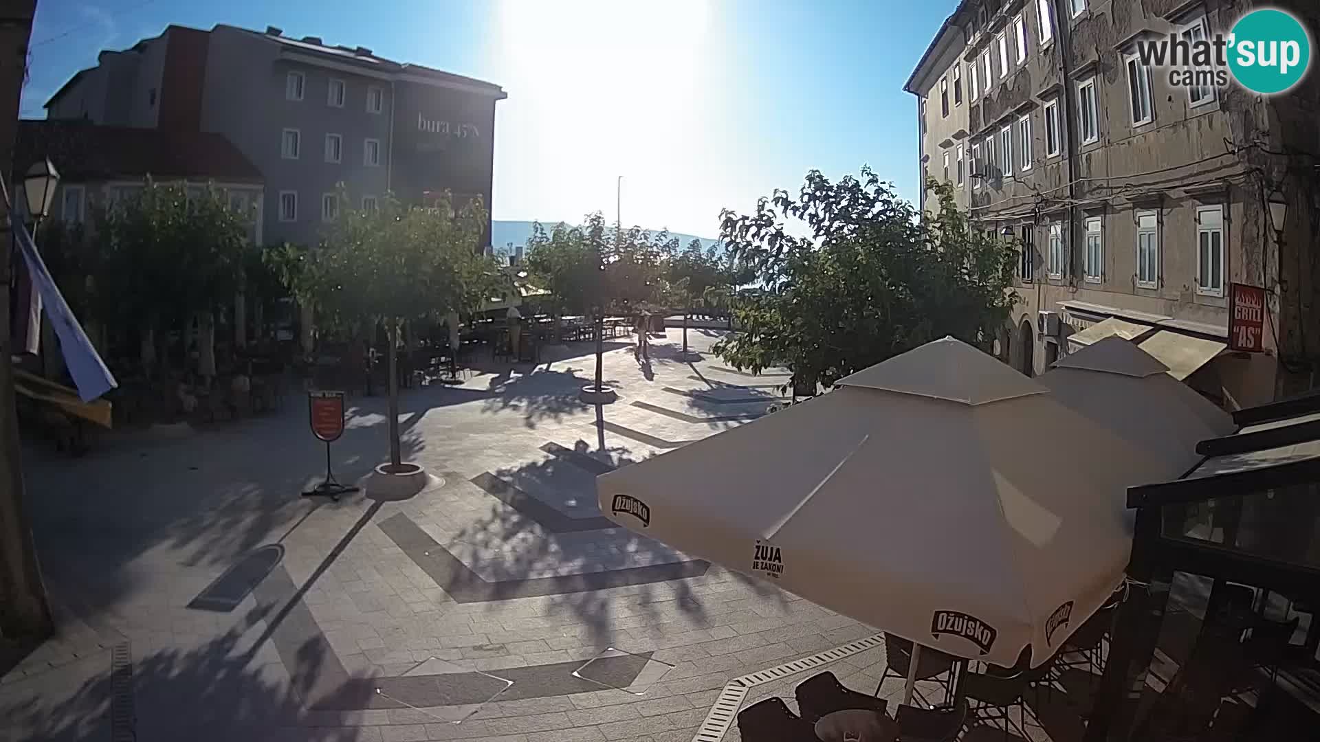 Centre de la ville de Senj – Place Pavlin – Live Cam Dalmatie