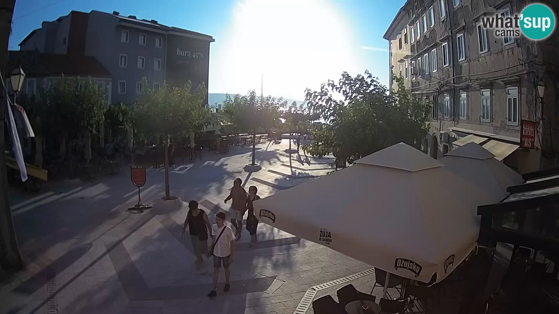 Center of Senj city – Pavlin square – Live Cam Dalmatia