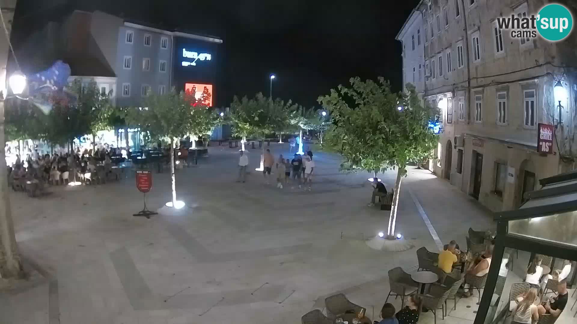 Centre de la ville de Senj – Place Pavlin – Live Cam Dalmatie