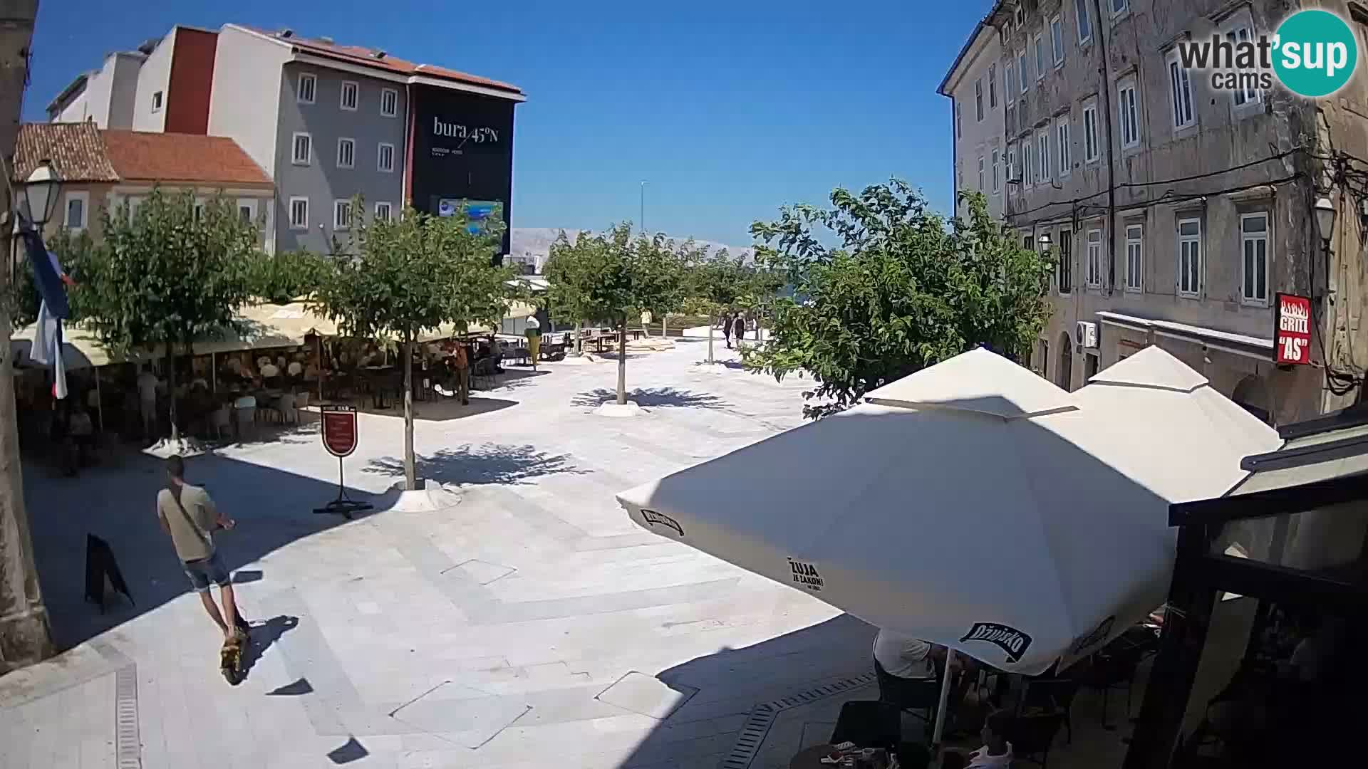 Centre de la ville de Senj – Place Pavlin – Live Cam Dalmatie