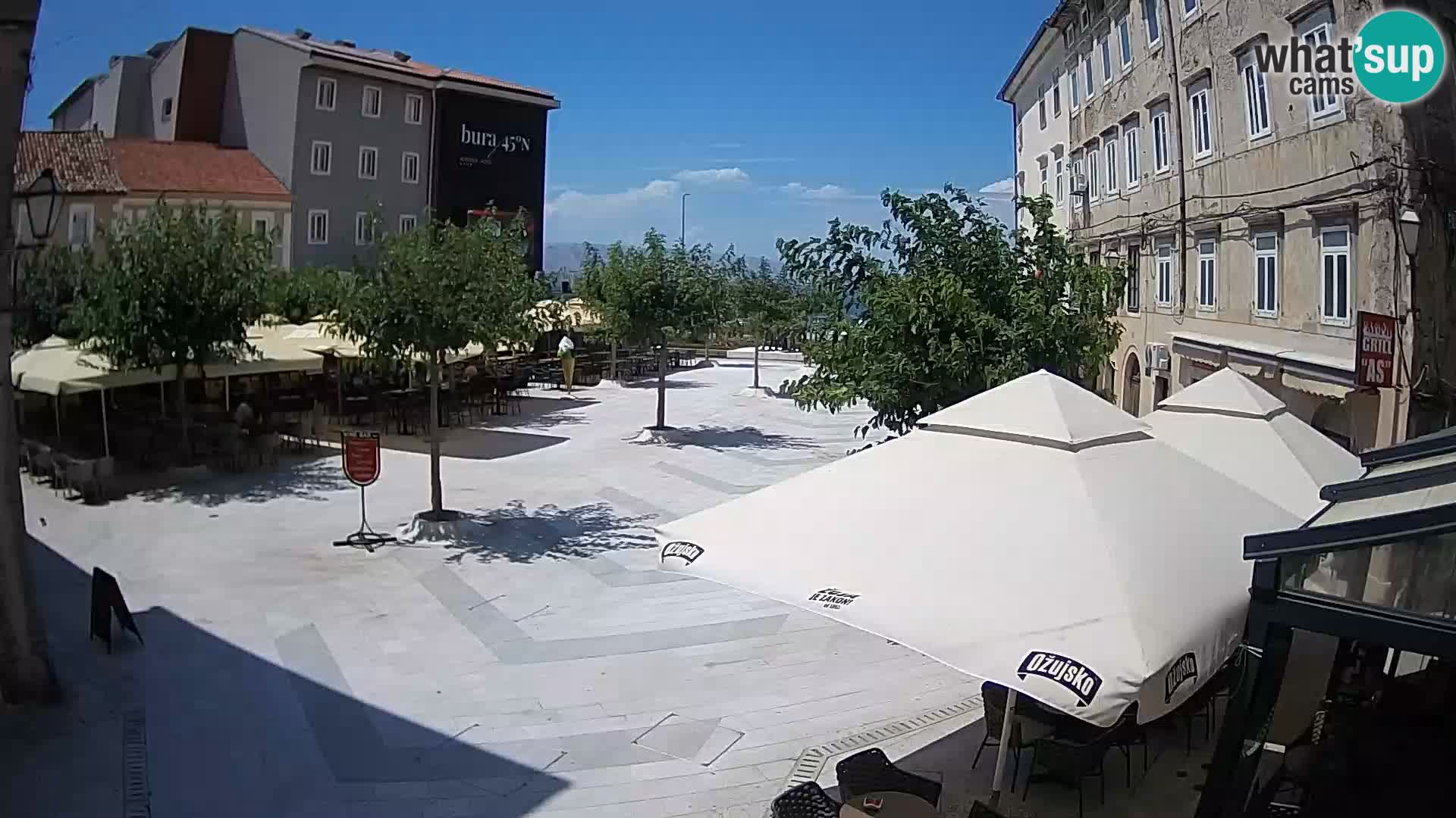 Center of Senj city – Pavlin square – Live Cam Dalmatia