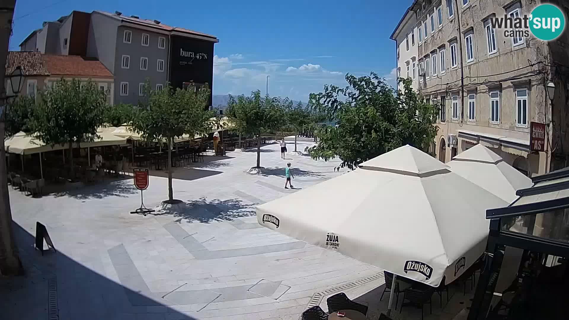 Center of Senj city – Pavlin square – Live Cam Dalmatia