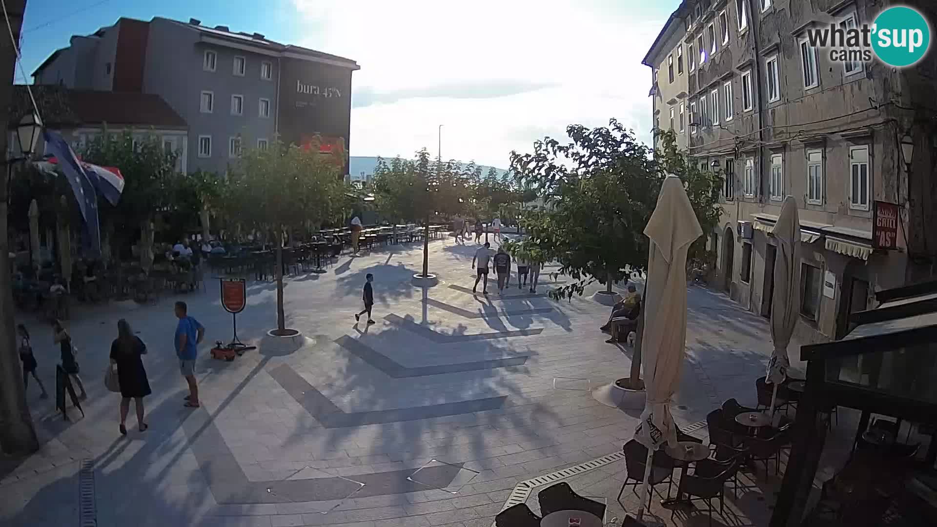 Center of Senj city – Pavlin square – Live Cam Dalmatia