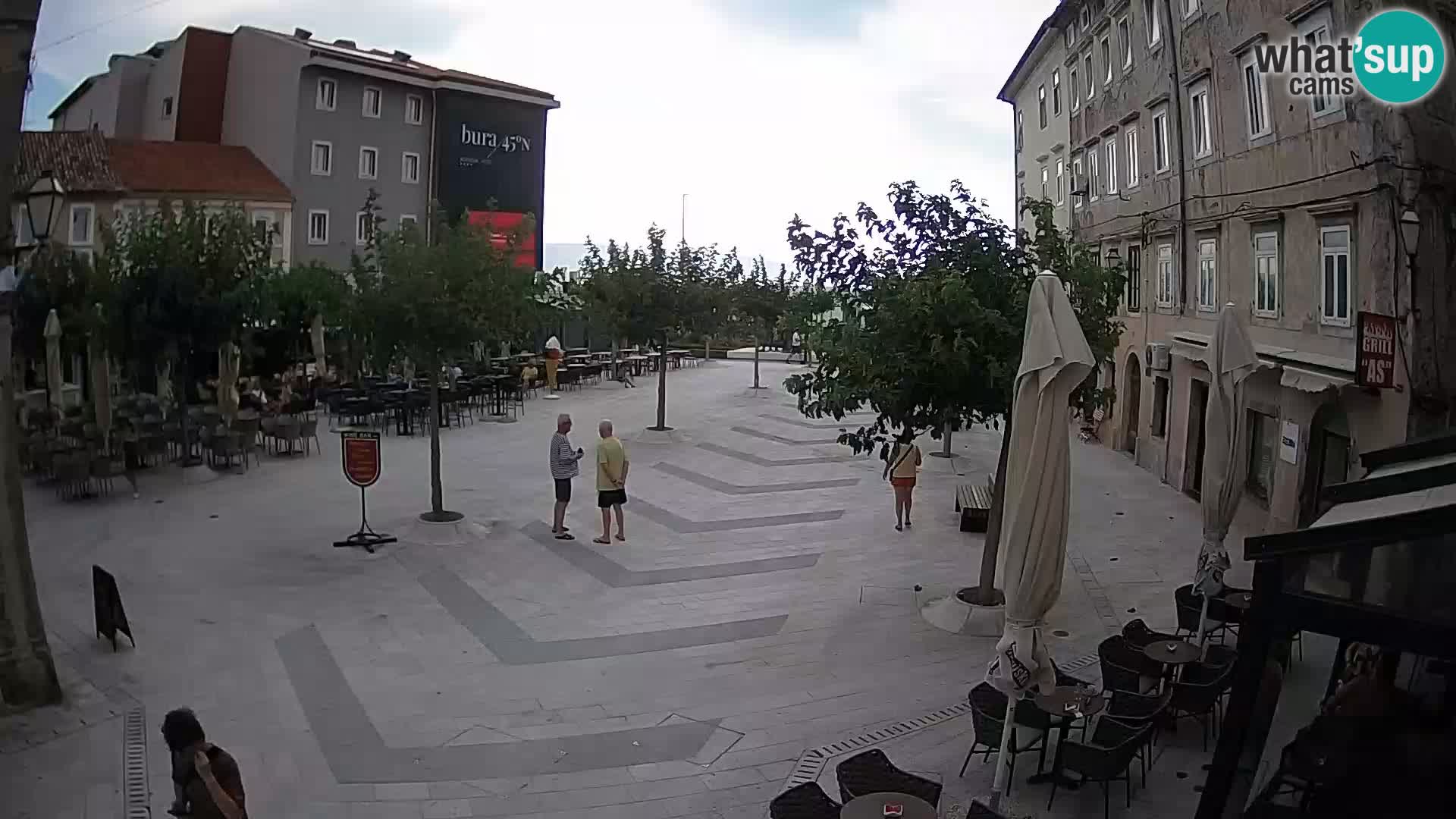 Center of Senj city – Pavlin square – Live Cam Dalmatia
