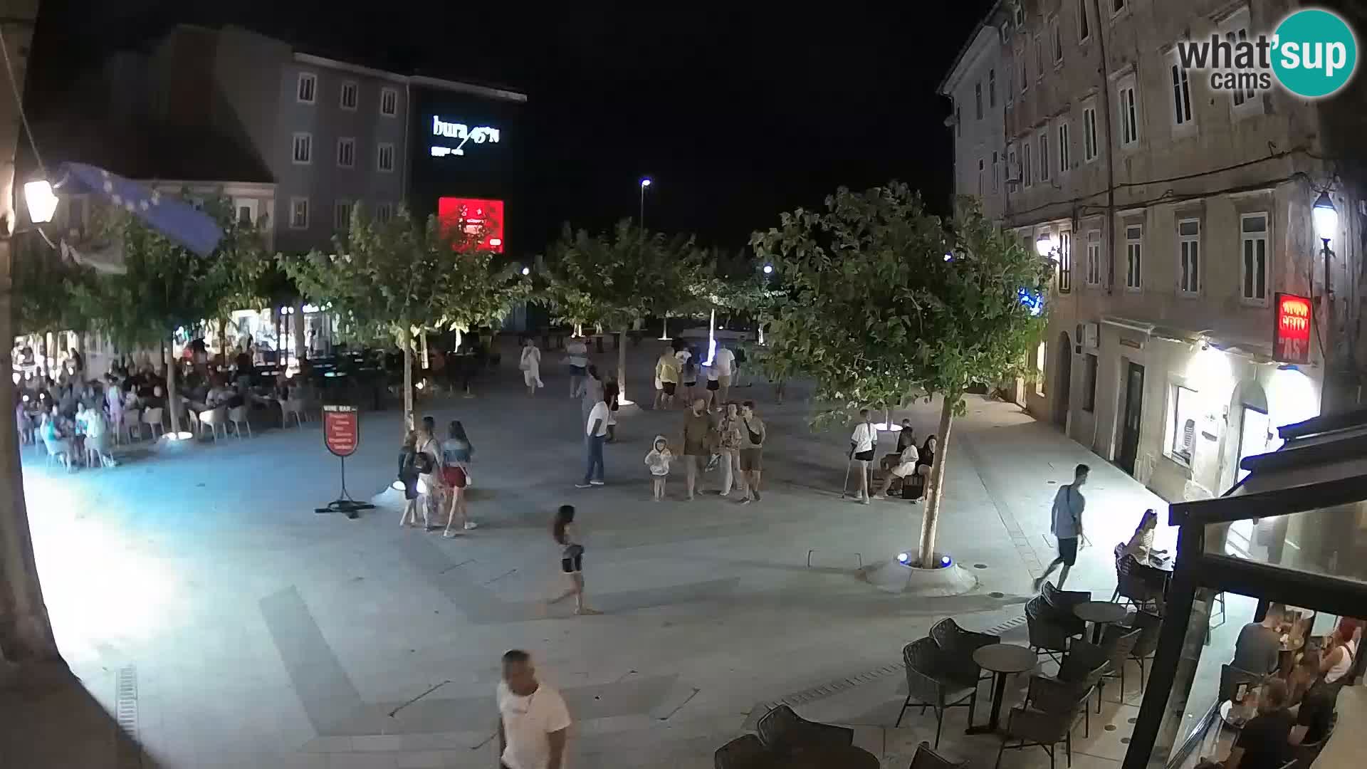 Center of Senj city – Pavlin square – Live Cam Dalmatia