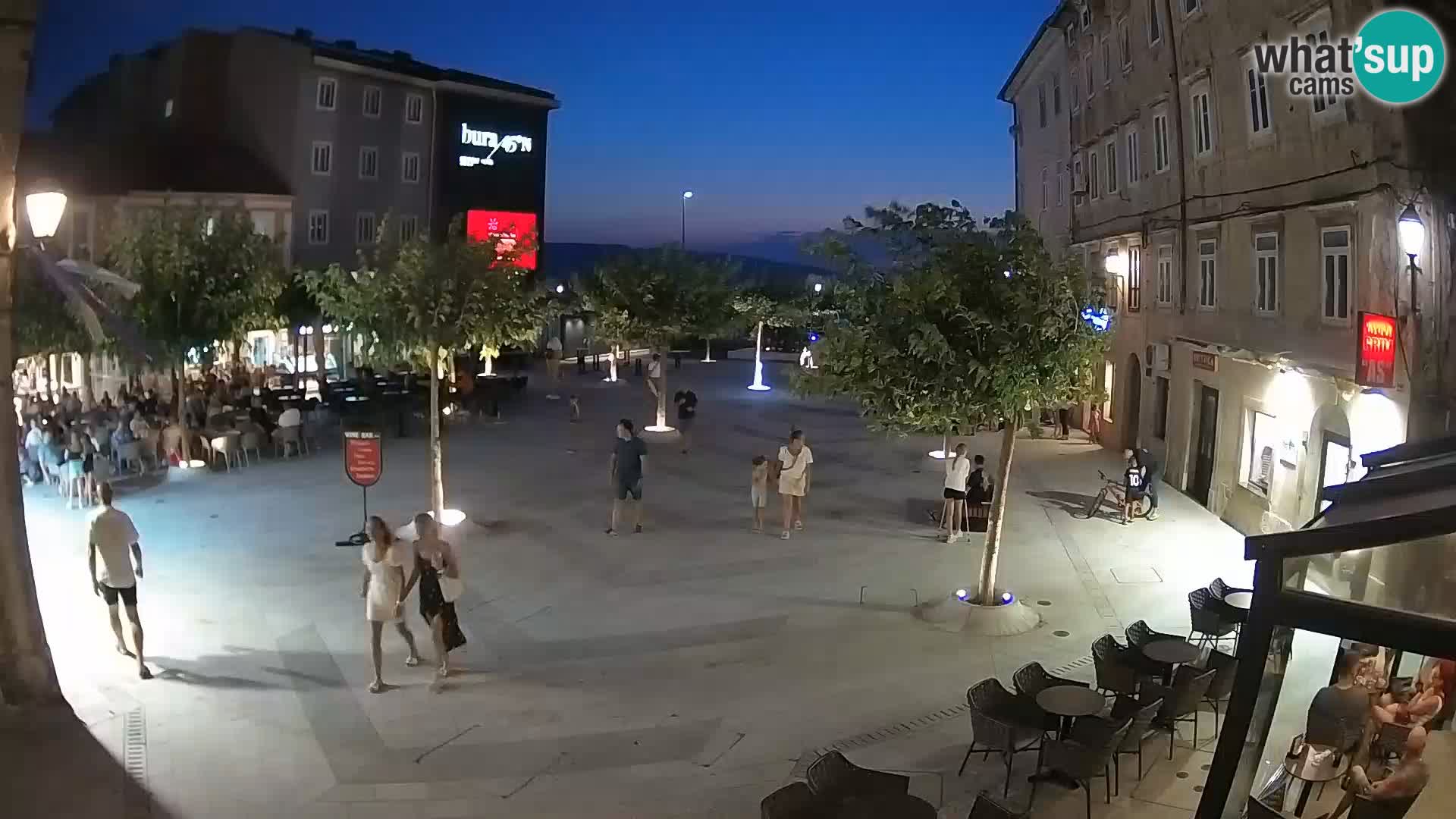 Centre de la ville de Senj – Place Pavlin – Live Cam Dalmatie