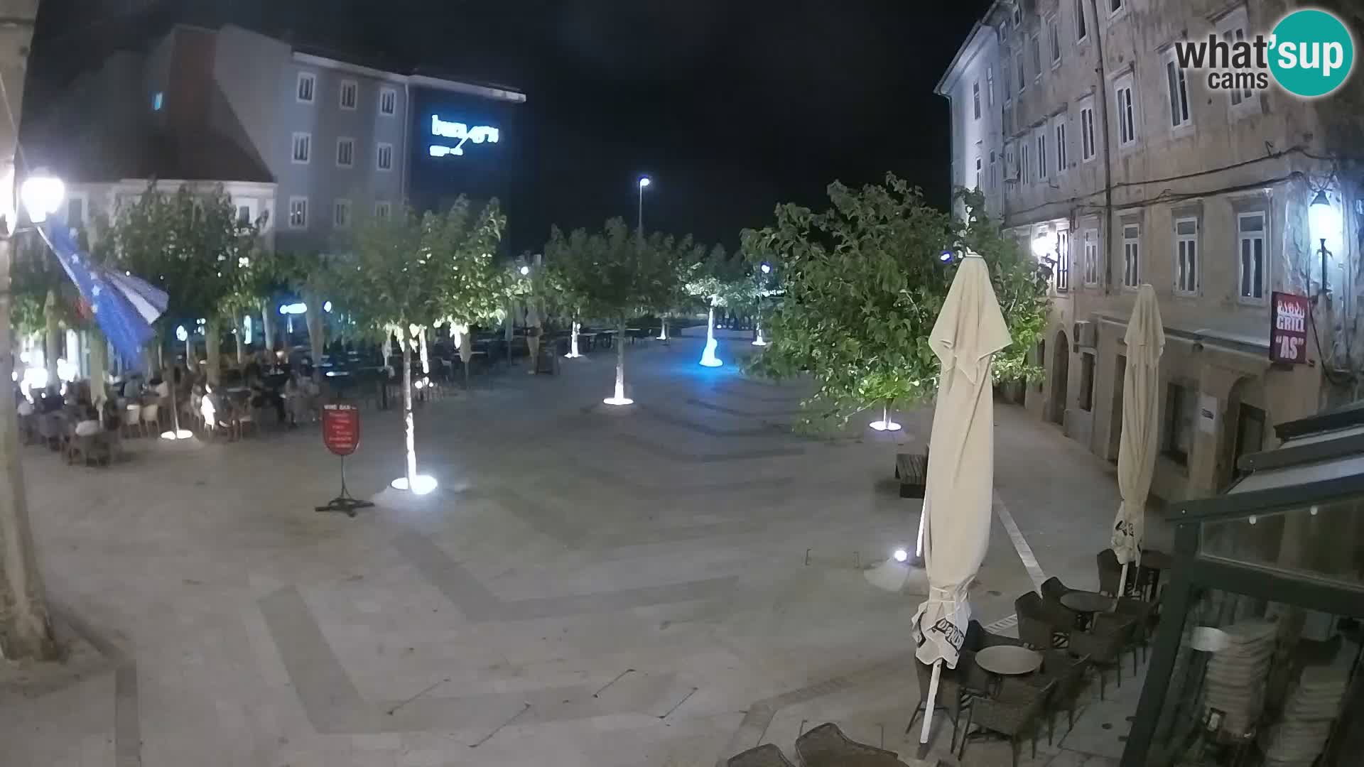 Center of Senj city – Pavlin square – Live Cam Dalmatia