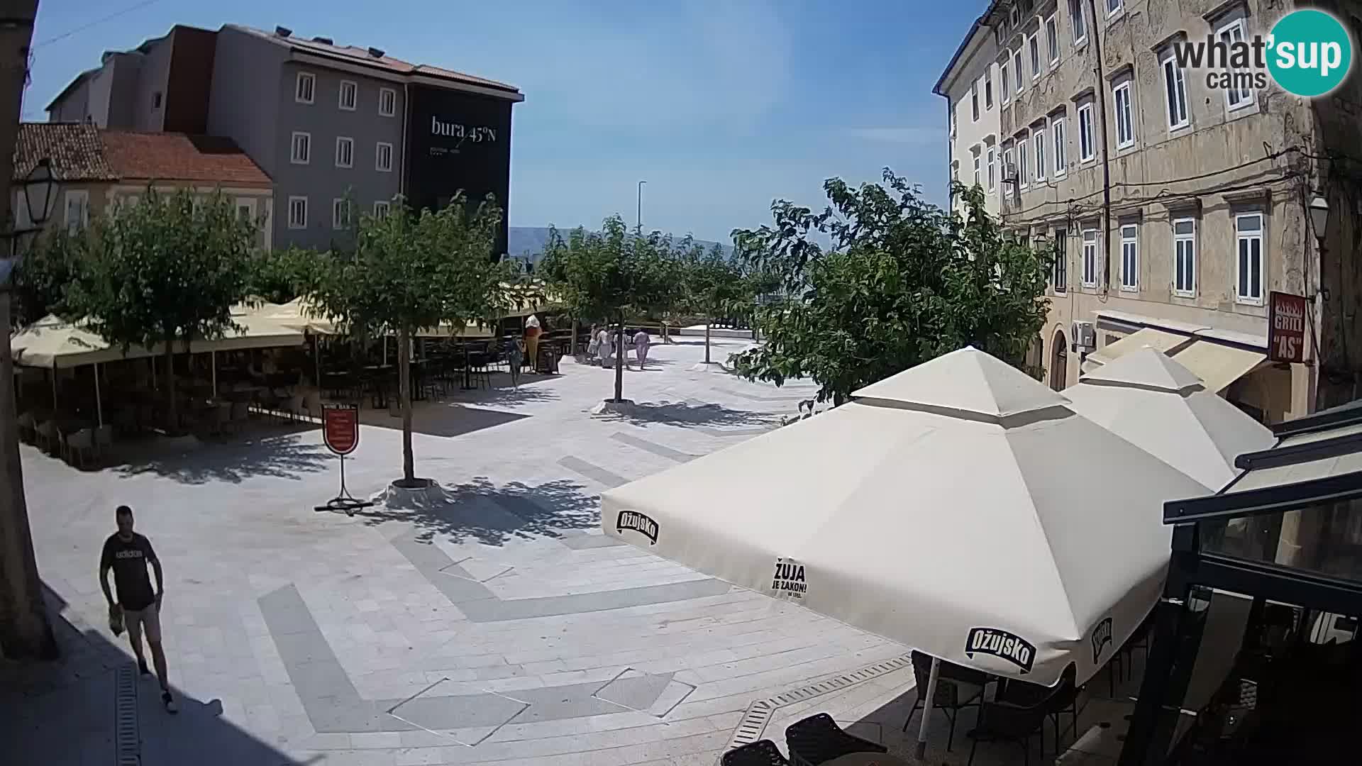 Center of Senj city – Pavlin square – Live Cam Dalmatia