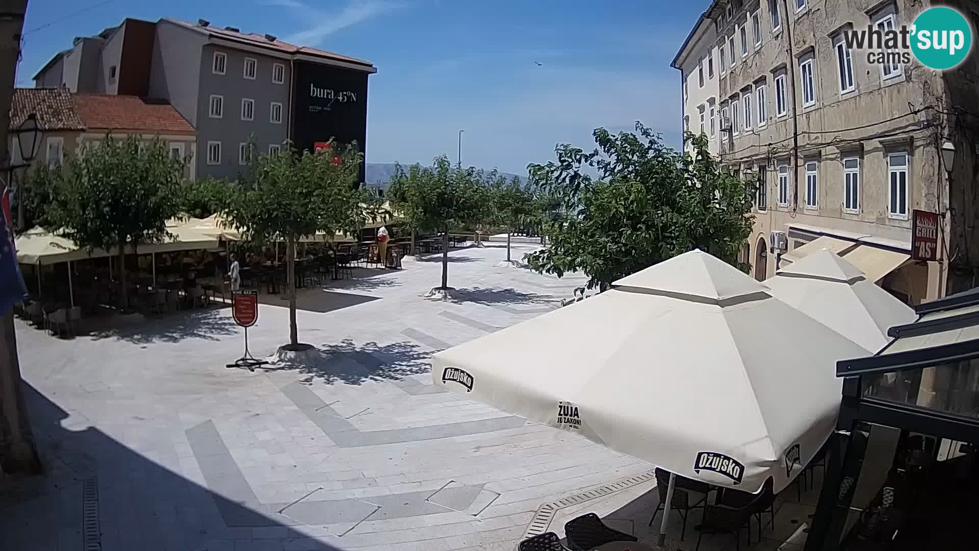 Center of Senj city – Pavlin square – Live Cam Dalmatia