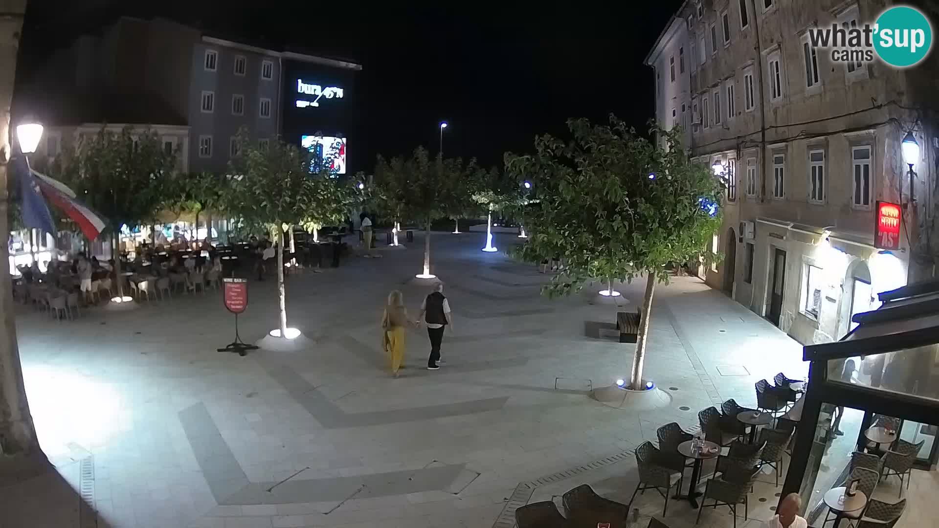 Centro della città di Senj – Piazza Pavlin – Live Cam Dalmazia