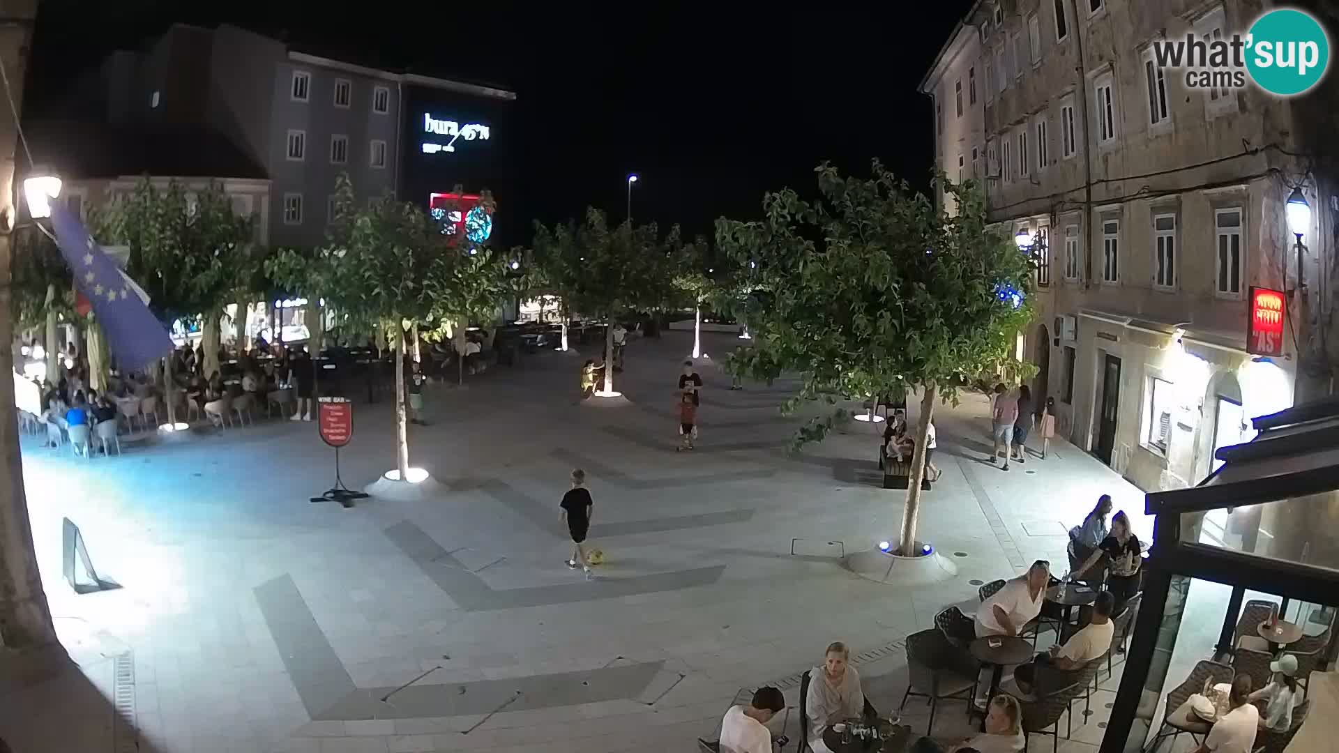 Center of Senj city – Pavlin square – Live Cam Dalmatia