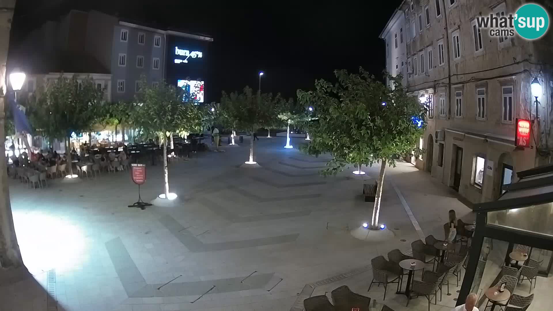 Zentrum der Stadt Senj – Pavlin platz – Live Cam Dalmatia