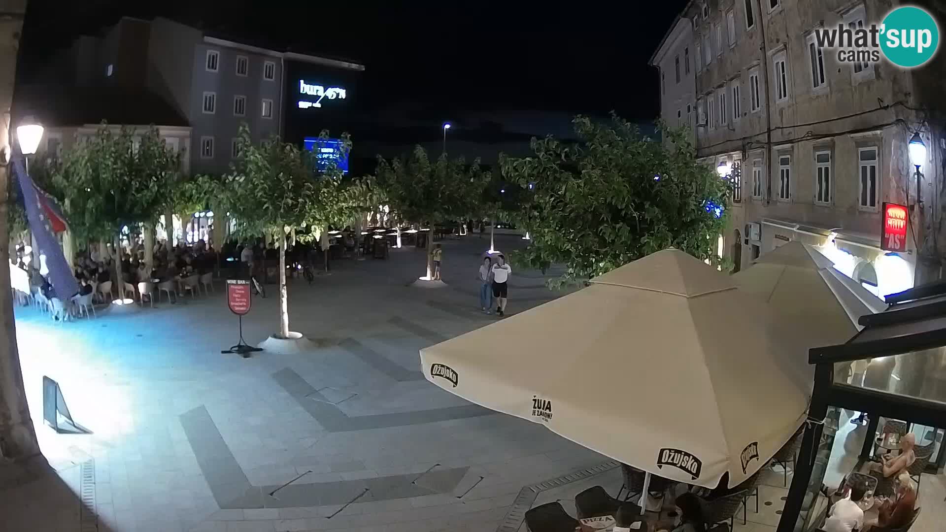 Centro della città di Senj – Piazza Pavlin – Live Cam Dalmazia