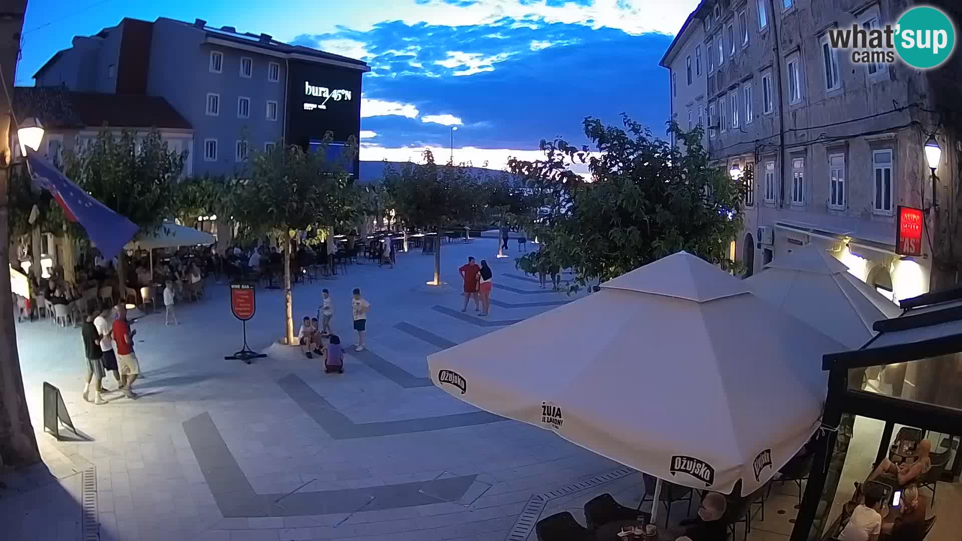 Center of Senj city – Pavlin square – Live Cam Dalmatia