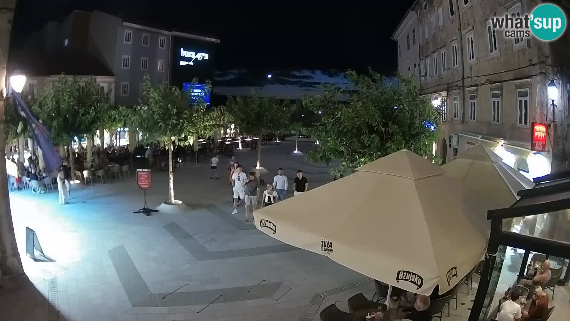 Centro della città di Senj – Piazza Pavlin – Live Cam Dalmazia