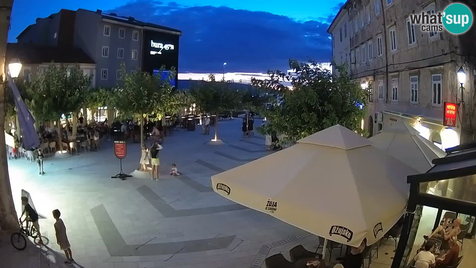 Centro della città di Senj – Piazza Pavlin – Live Cam Dalmazia