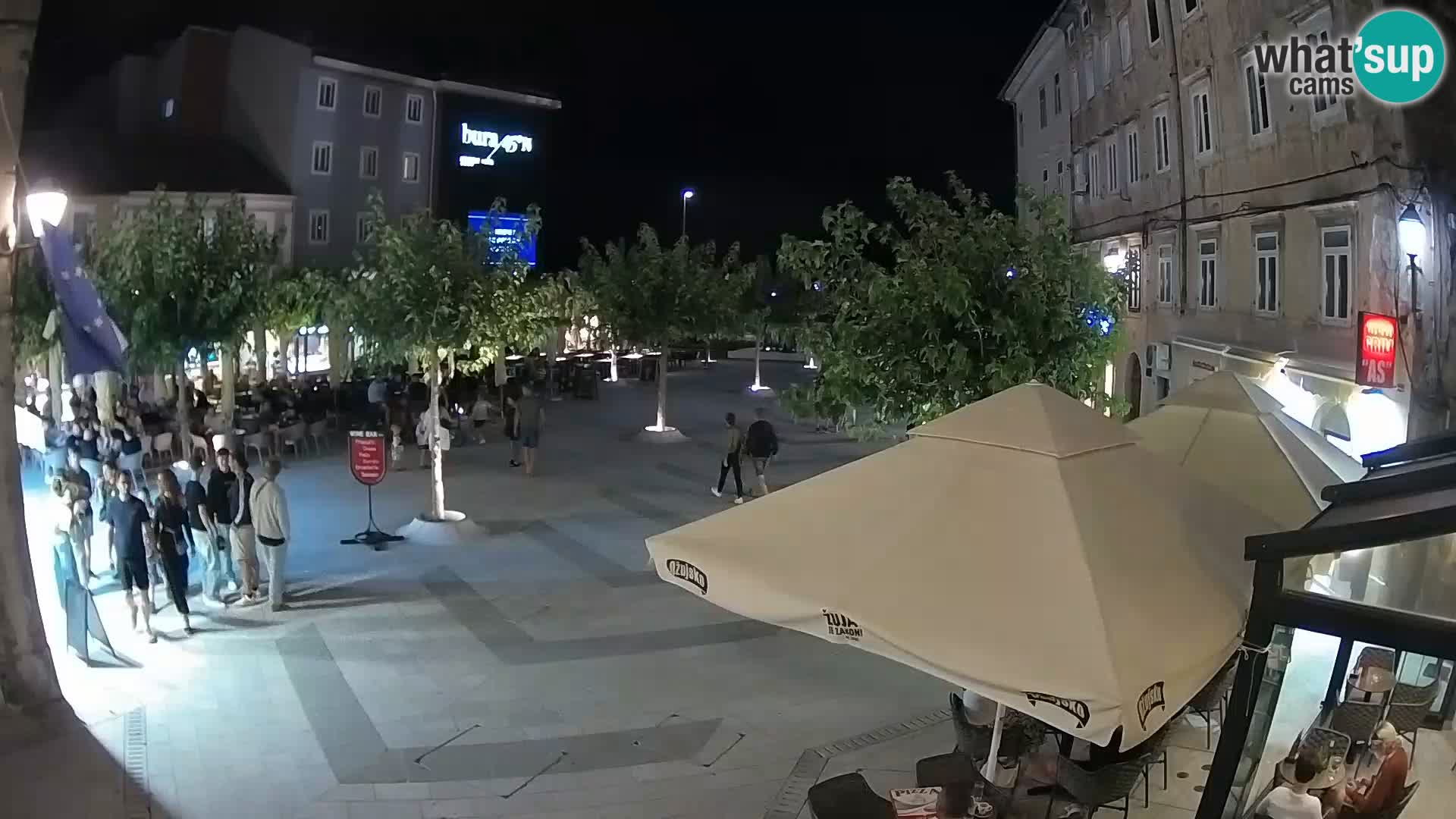 Centre de la ville de Senj – Place Pavlin – Live Cam Dalmatie