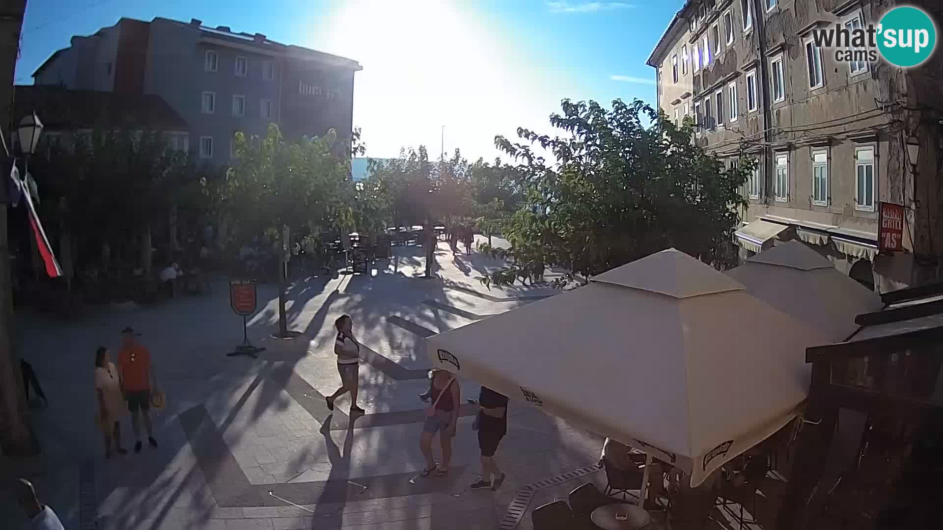 Centre de la ville de Senj – Place Pavlin – Live Cam Dalmatie