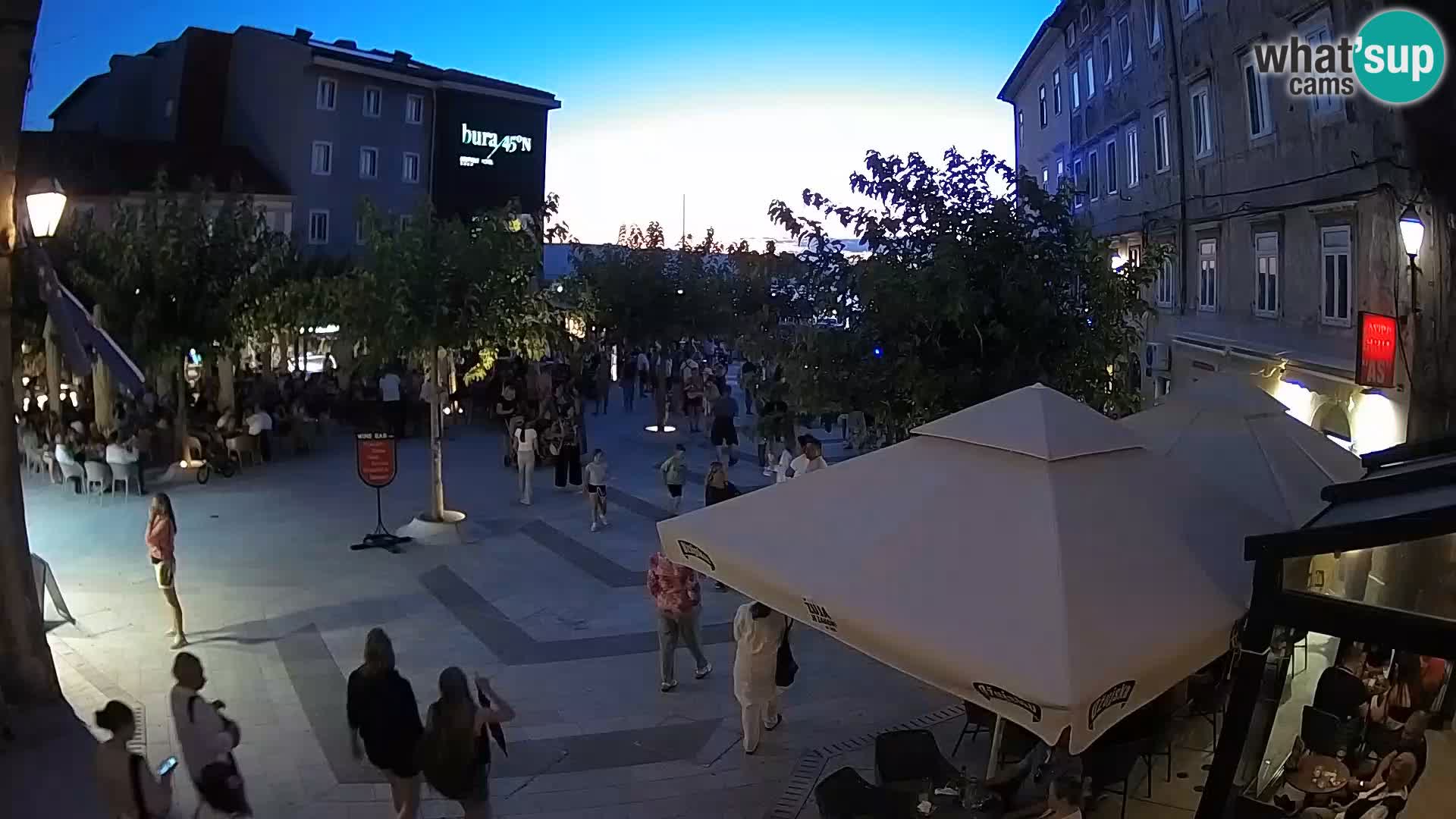 Centro della città di Senj – Piazza Pavlin – Live Cam Dalmazia