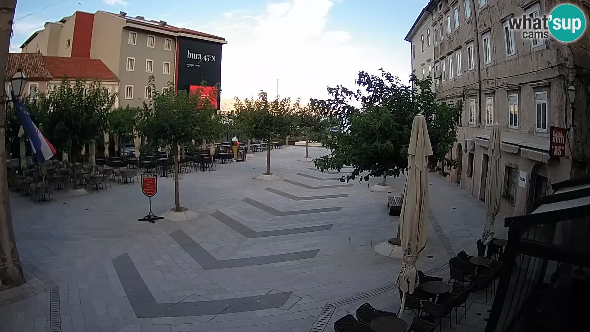 Center of Senj city – Pavlin square – Live Cam Dalmatia