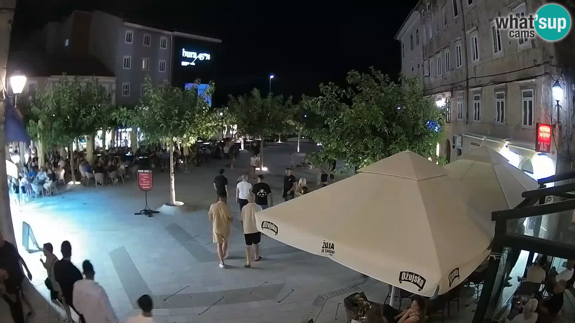 Center of Senj city – Pavlin square – Live Cam Dalmatia