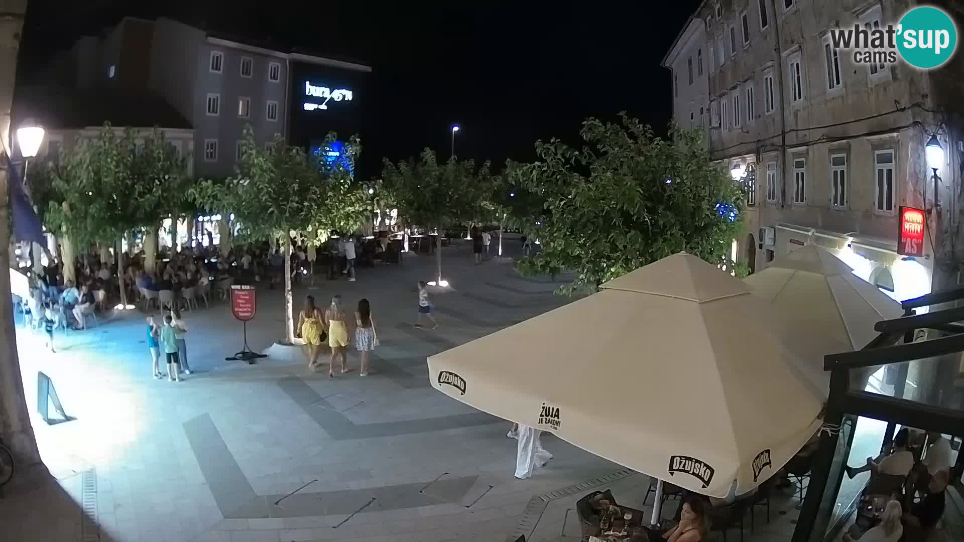 Center of Senj city – Pavlin square – Live Cam Dalmatia