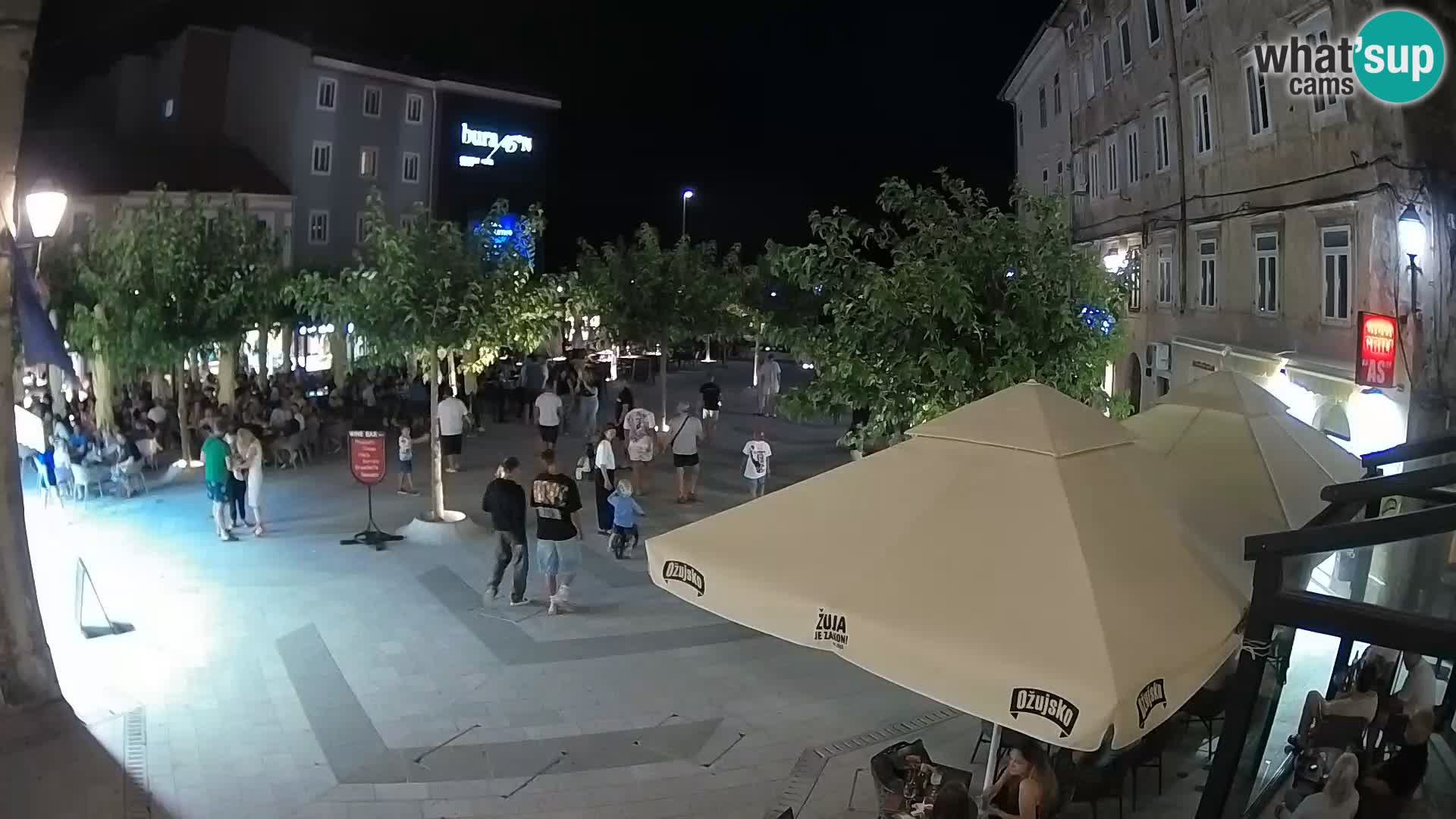Centro della città di Senj – Piazza Pavlin – Live Cam Dalmazia