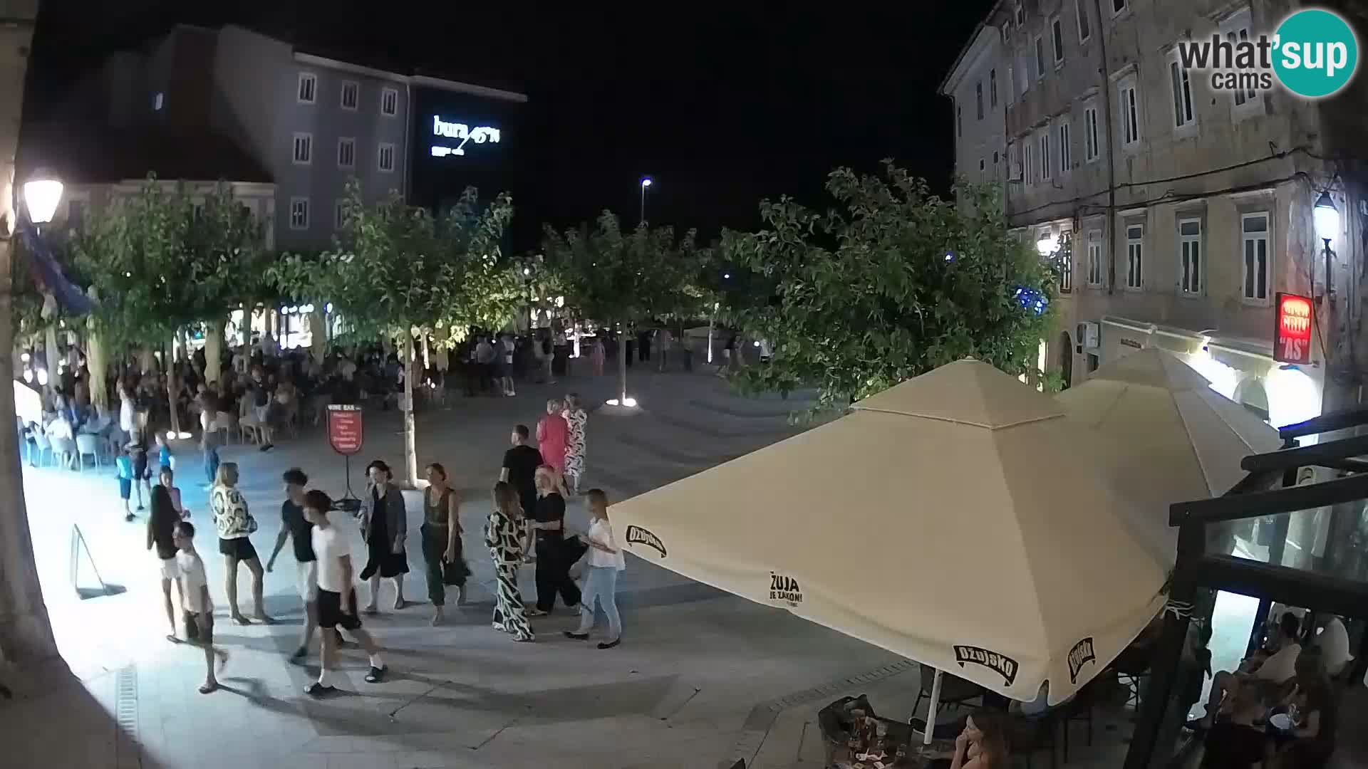Center of Senj city – Pavlin square – Live Cam Dalmatia