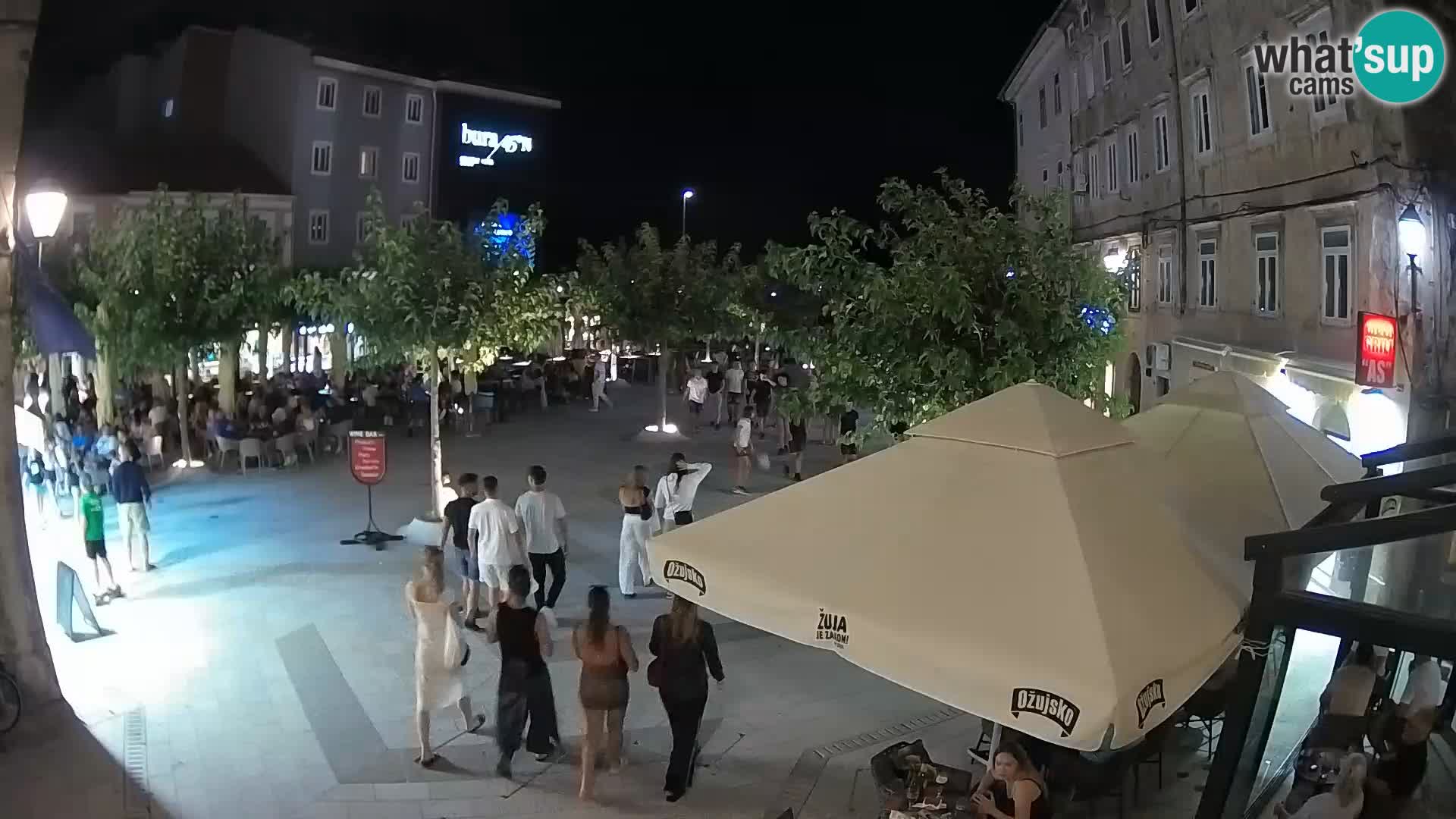 Zentrum der Stadt Senj – Pavlin platz – Live Cam Dalmatia