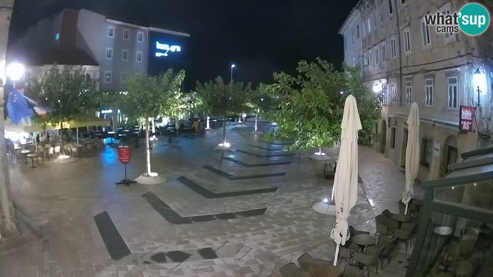 Centro de la ciudad de Senj – plaza Pavlin – Live Cam Dalmacia