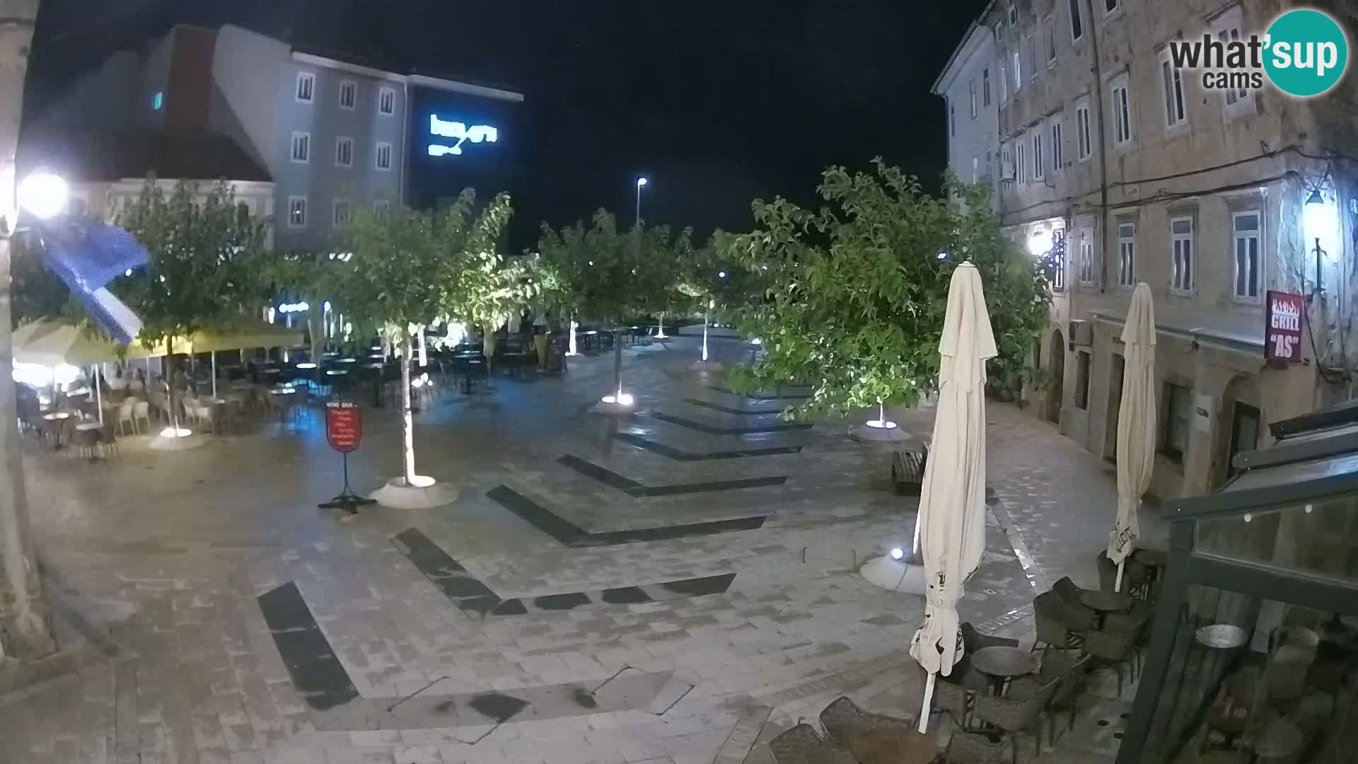 Centro della città di Senj – Piazza Pavlin – Live Cam Dalmazia