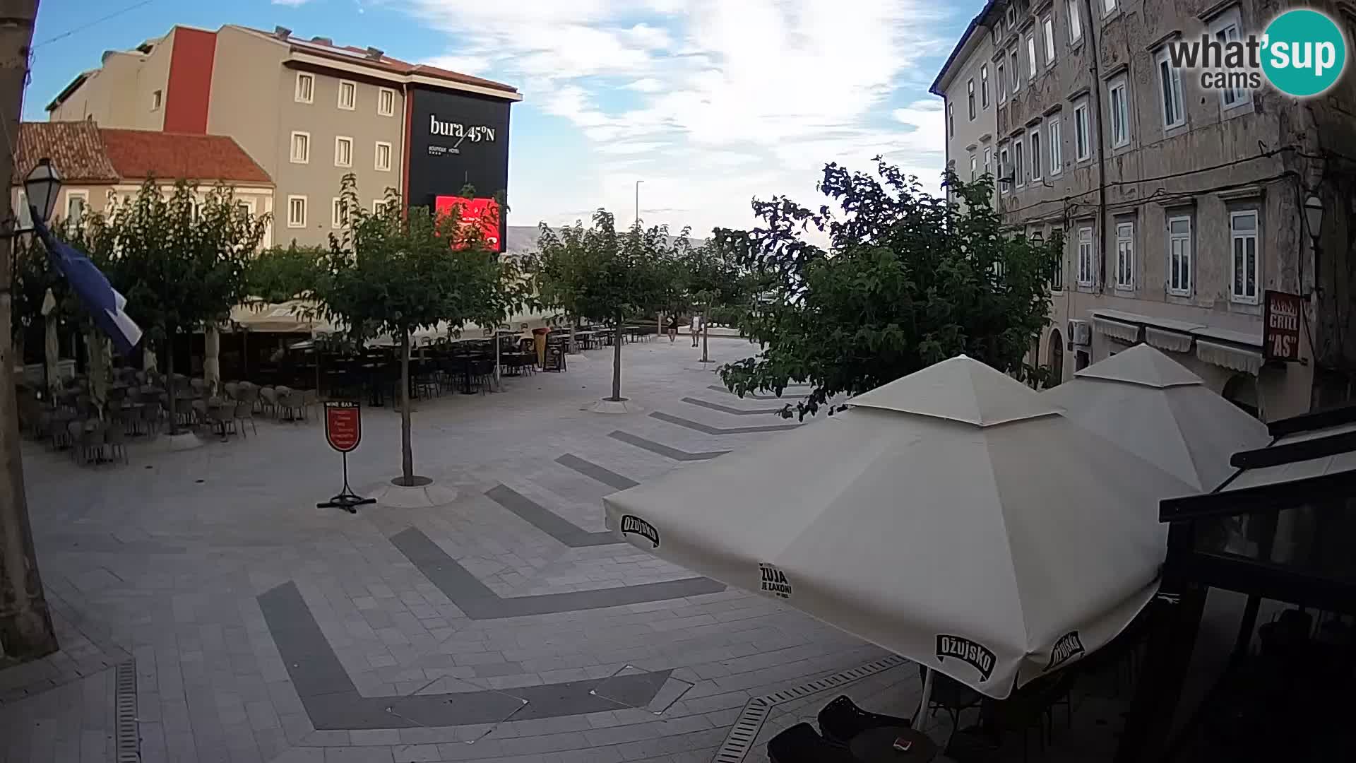 Center of Senj city – Pavlin square – Live Cam Dalmatia