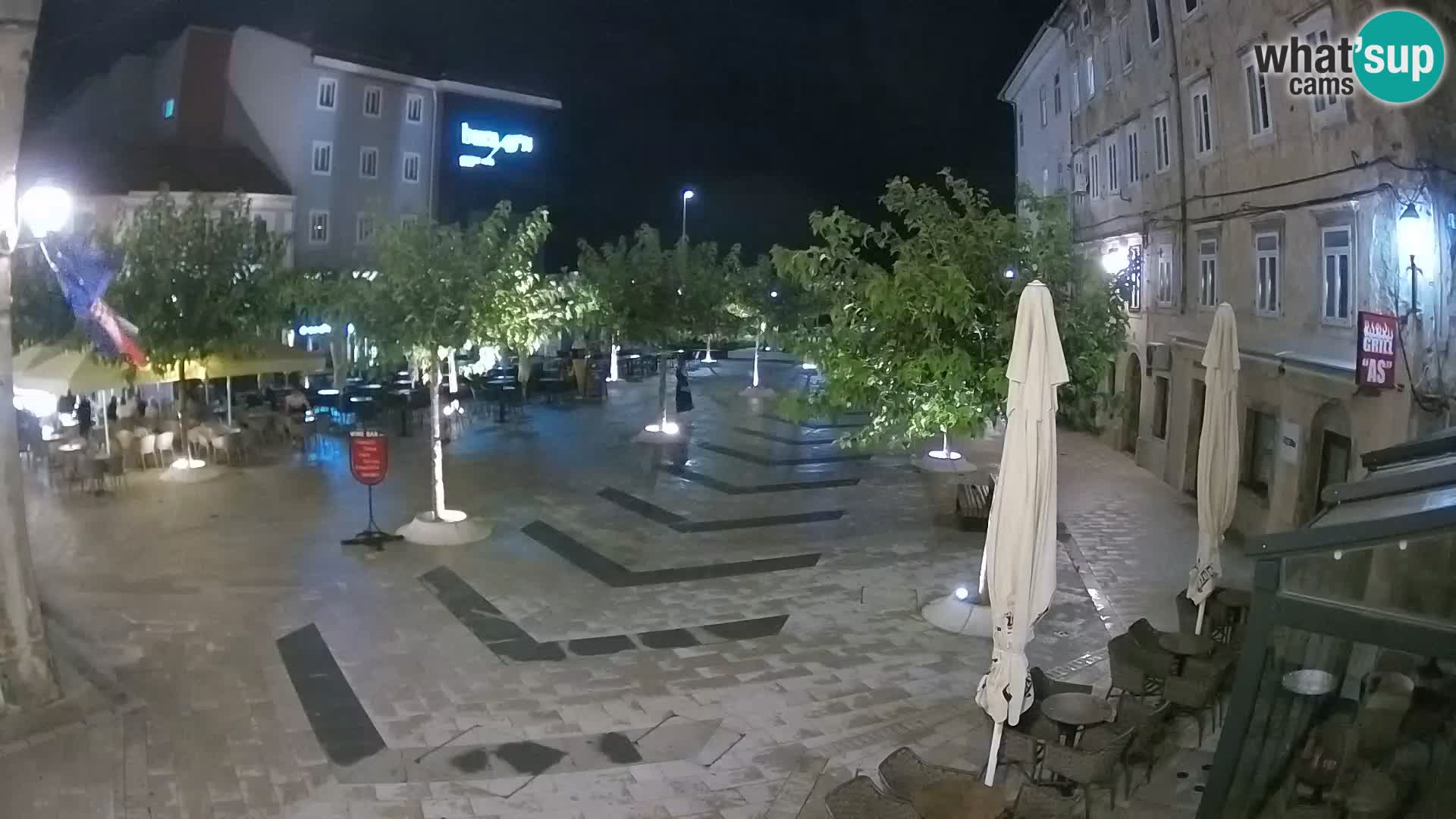 Centro della città di Senj – Piazza Pavlin – Live Cam Dalmazia