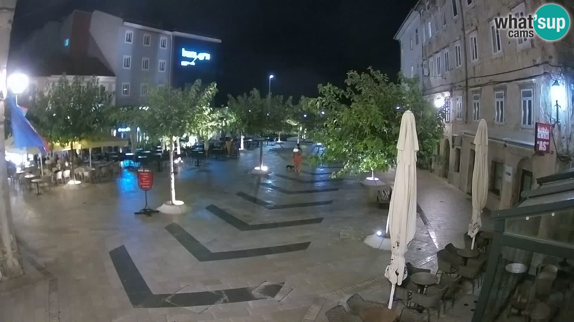 Center of Senj city – Pavlin square – Live Cam Dalmatia