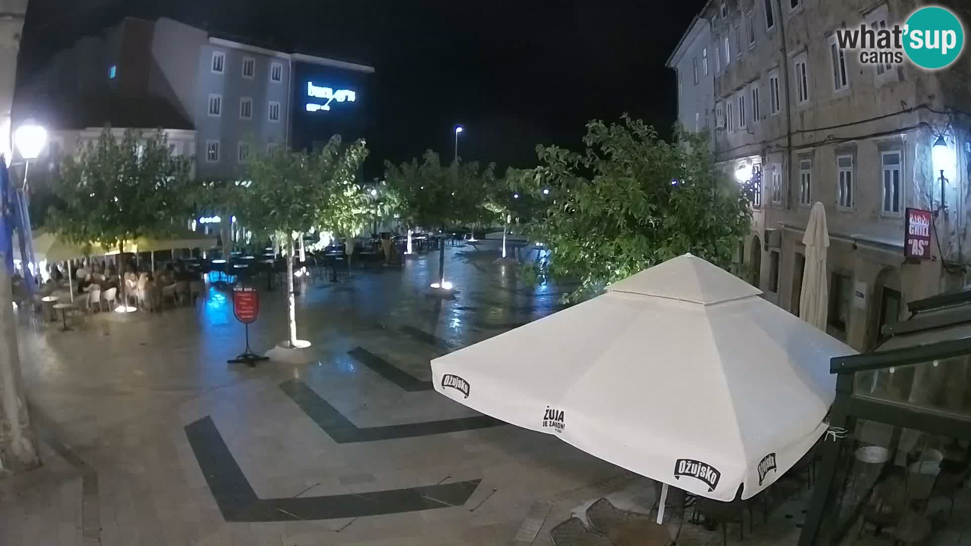 Centre de la ville de Senj – Place Pavlin – Live Cam Dalmatie