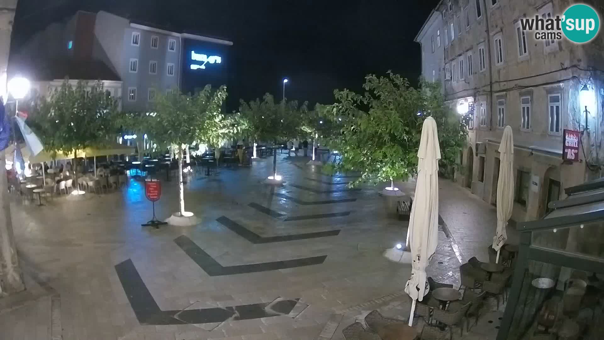 Centre de la ville de Senj – Place Pavlin – Live Cam Dalmatie