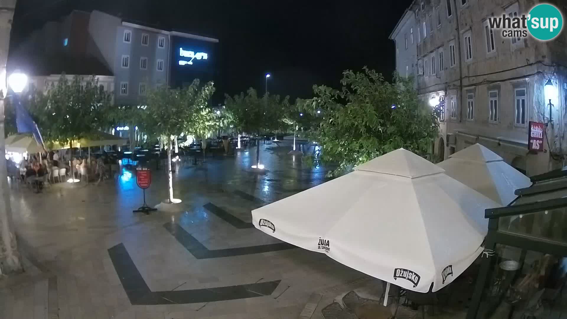 Centre de la ville de Senj – Place Pavlin – Live Cam Dalmatie