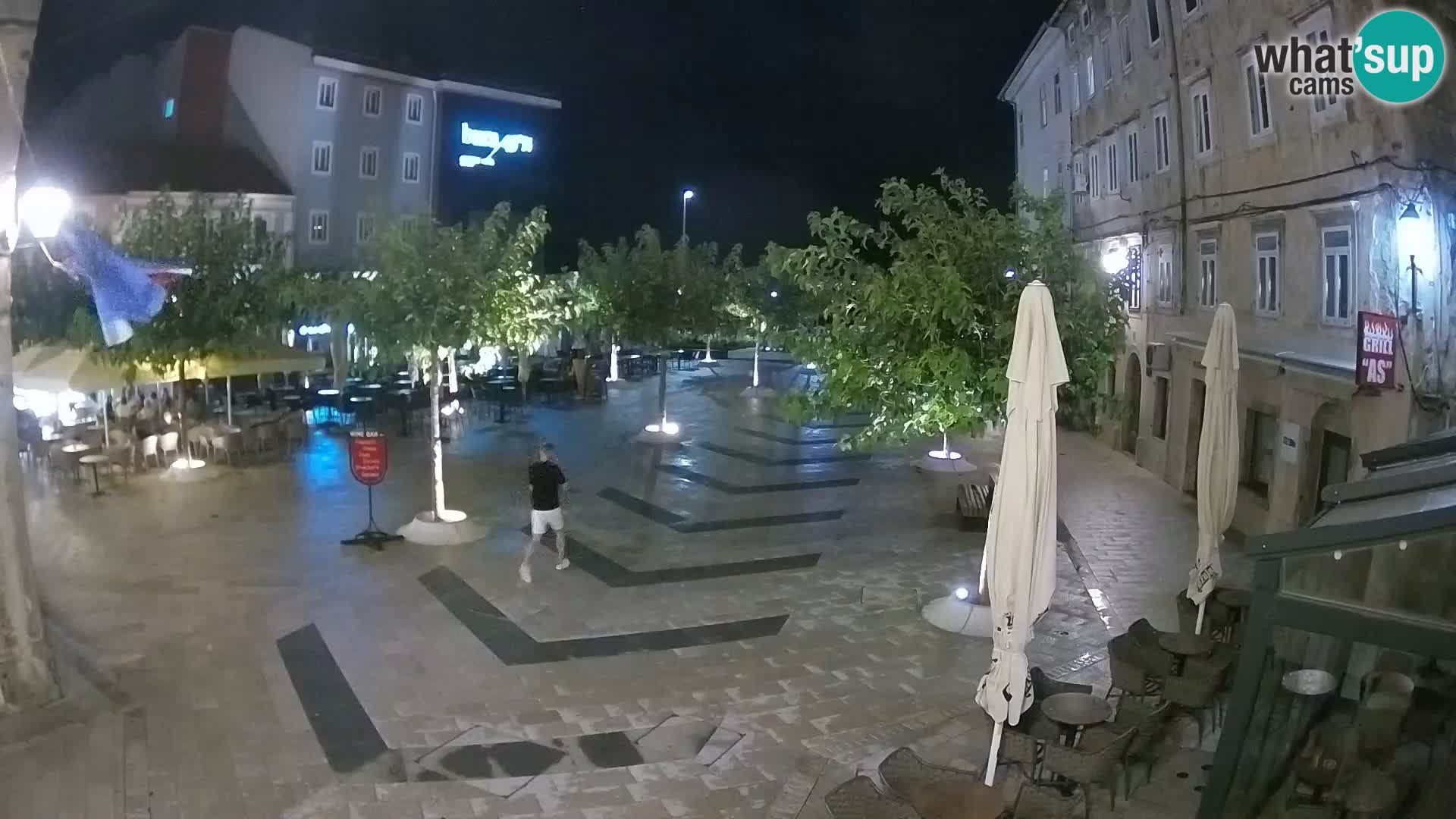 Centre de la ville de Senj – Place Pavlin – Live Cam Dalmatie