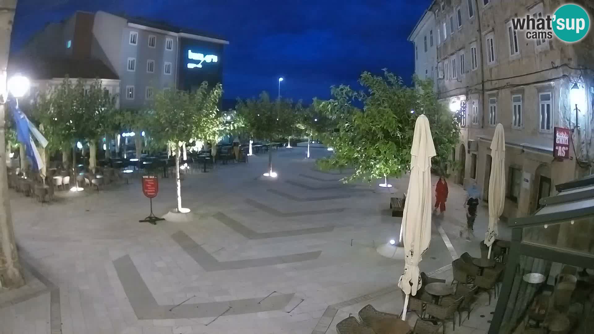 Center of Senj city – Pavlin square – Live Cam Dalmatia